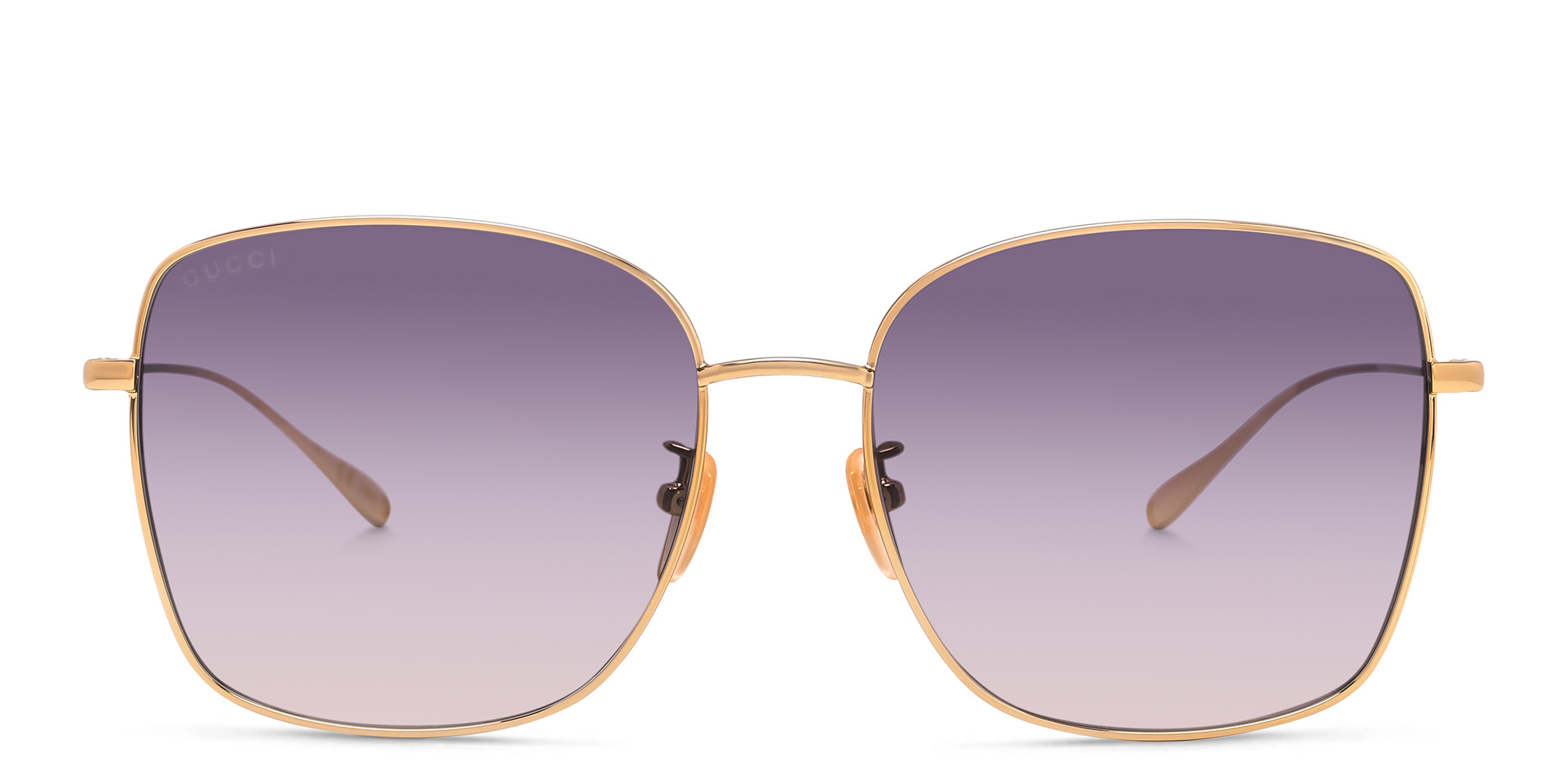 GUCCI Square Sunglasses in Gold – Product Photo 1