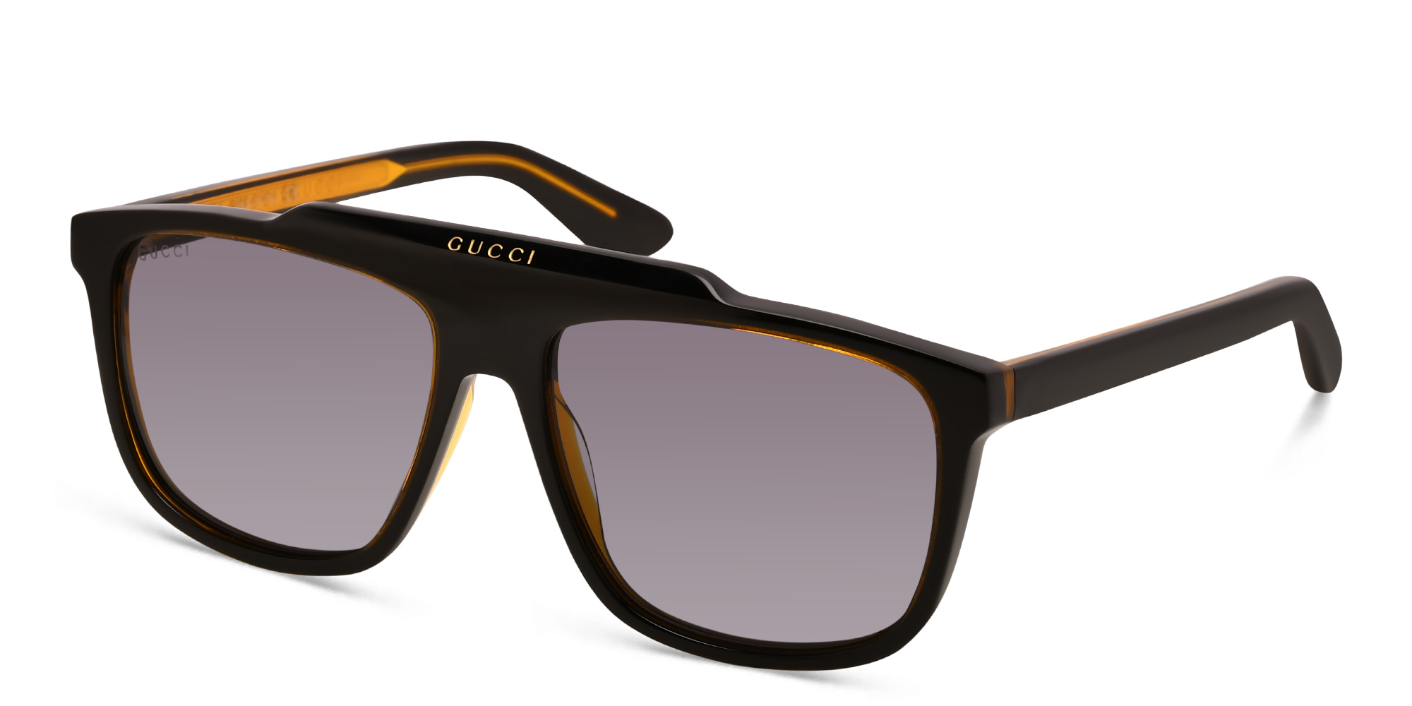 GUCCI Rectangle Sunglasses in Black – Product Photo 2