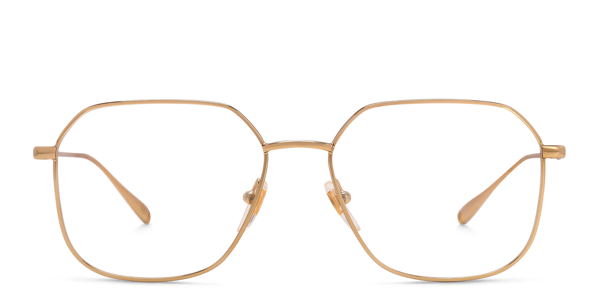 GUCCI Rectangle Eyeglasses in Gold – Product Photo 1