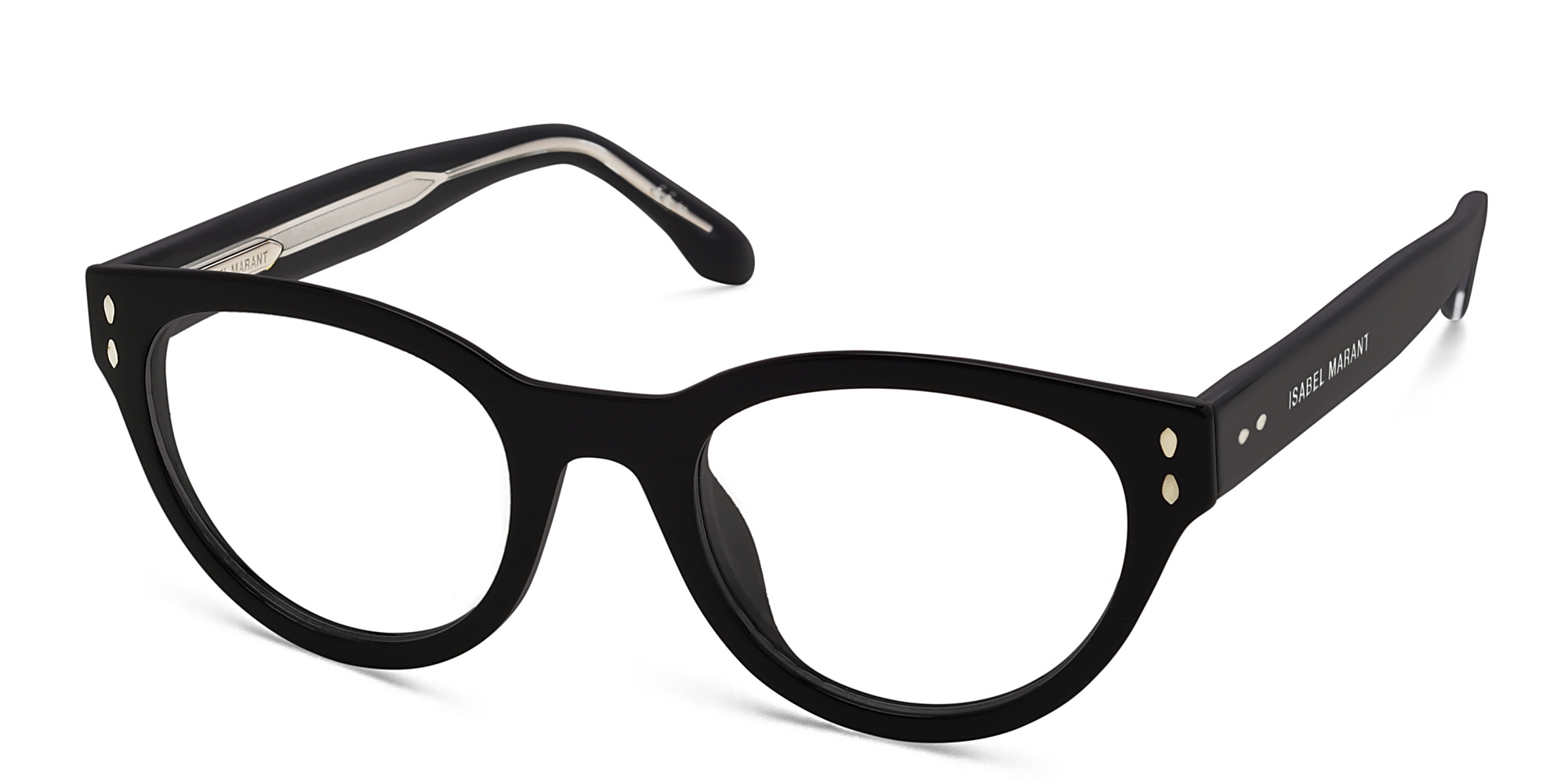 Shop ISABEL MARANT Cat Eye Eyeglasses in Black online.