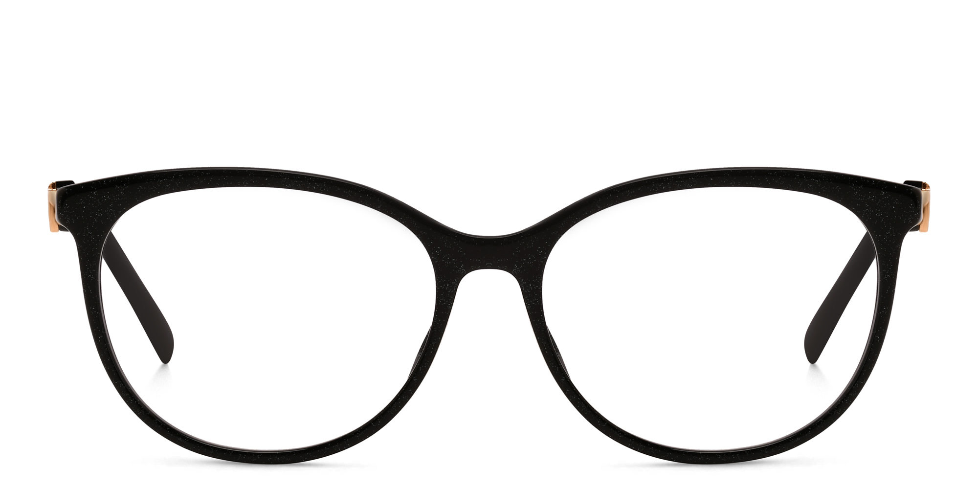 Shop JIMMY CHOO Cat Eye Eyeglasses in Glitter Black online.