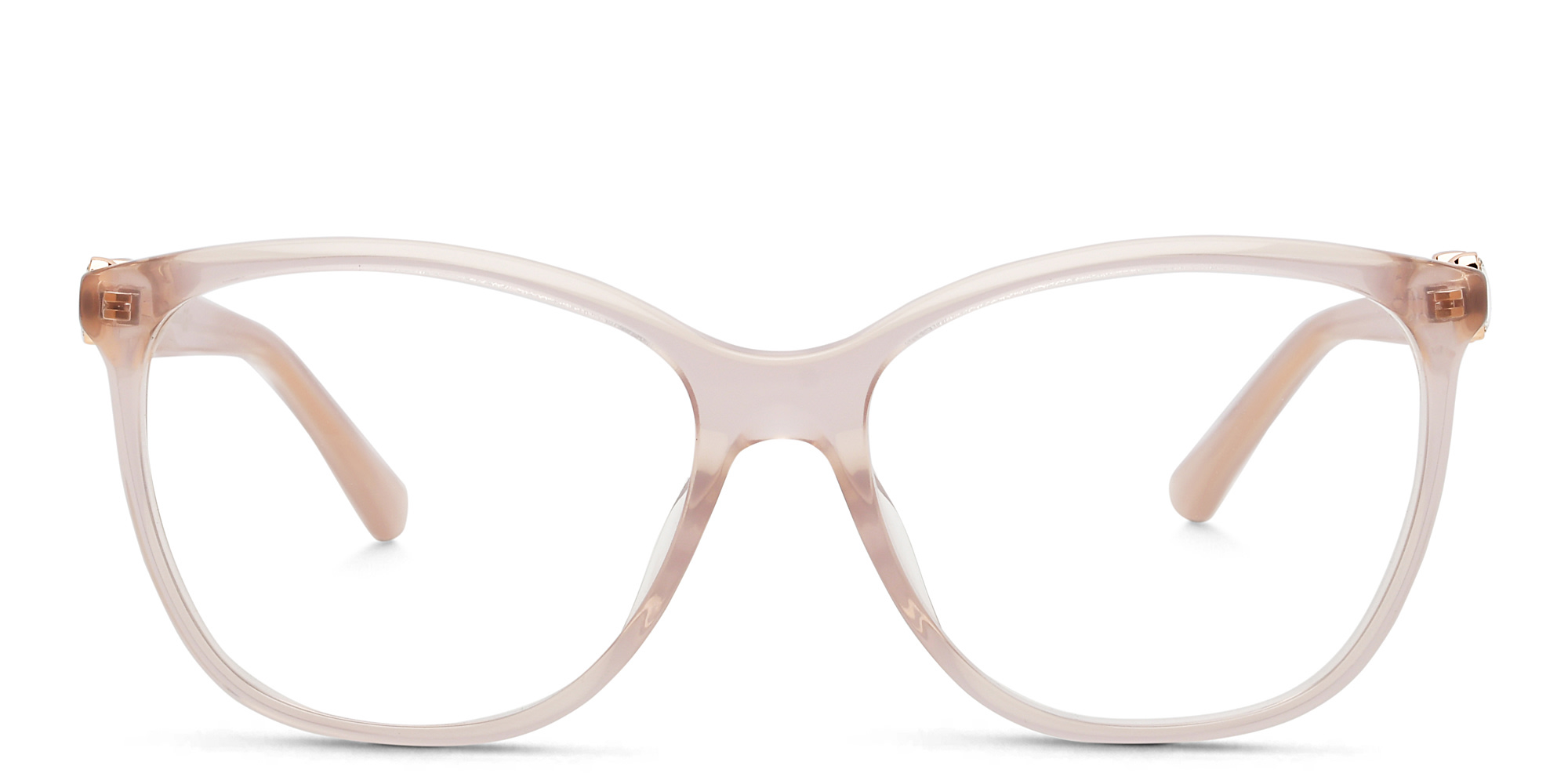 JIMMY CHOO Wide Square Eyeglasses in Nude – Product Photo 1