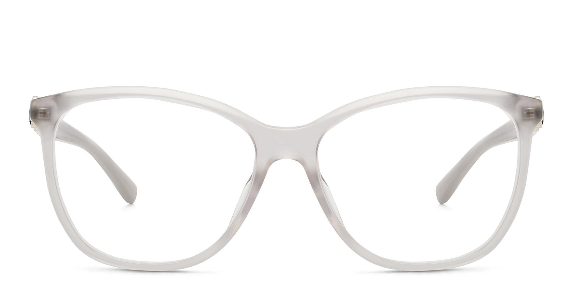 Shop JIMMY CHOO Wide Square Eyeglasses in Grey online.