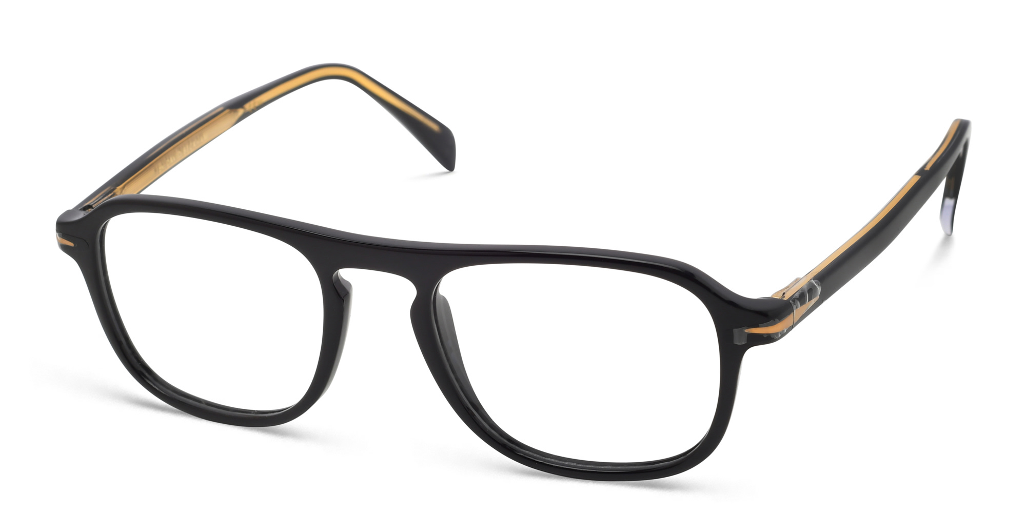 نظارة طبية بإطار مربع من ديفيد بيكهام بلون أسود - صورة المنتج 2