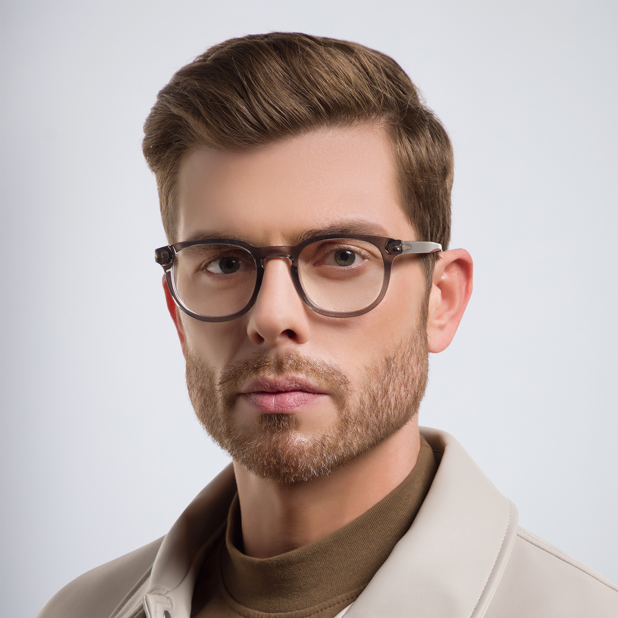 DAVID BECKHAM Rectangle Eyeglasses in Grey – Product Photo 5