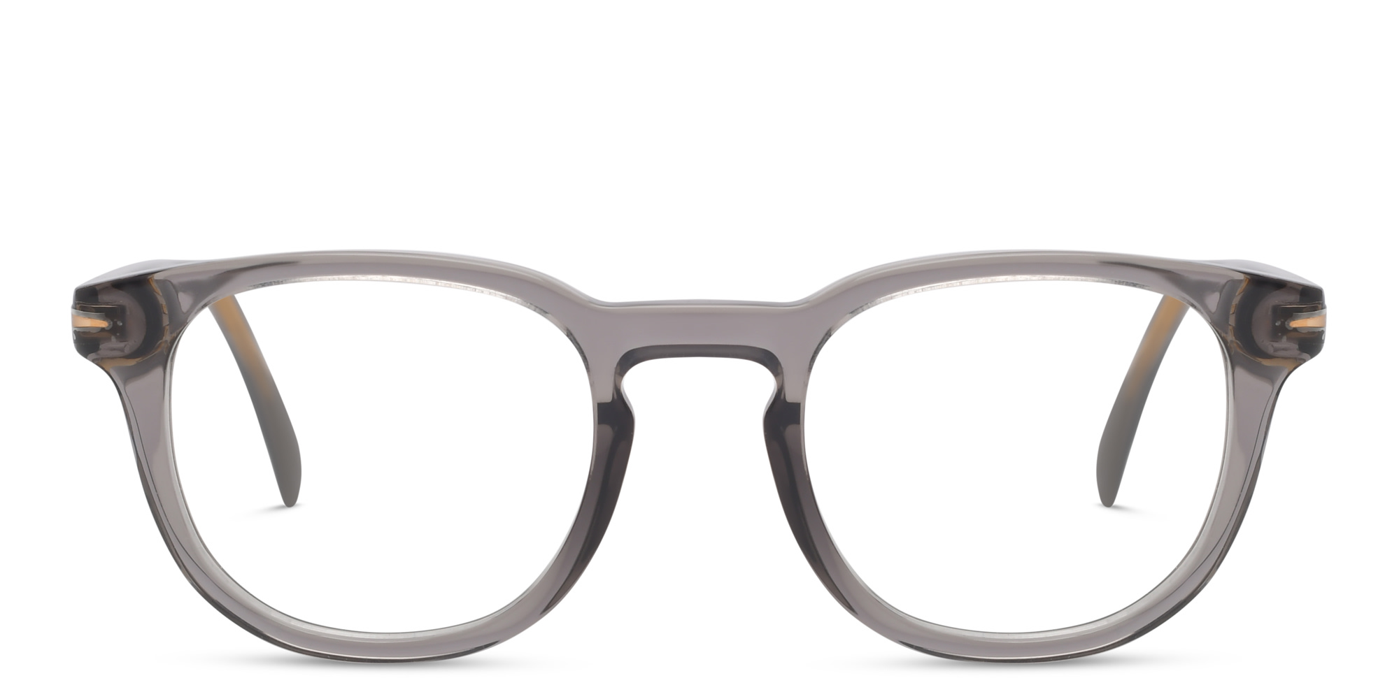 DAVID BECKHAM Rectangle Eyeglasses in Grey – Product Photo 1