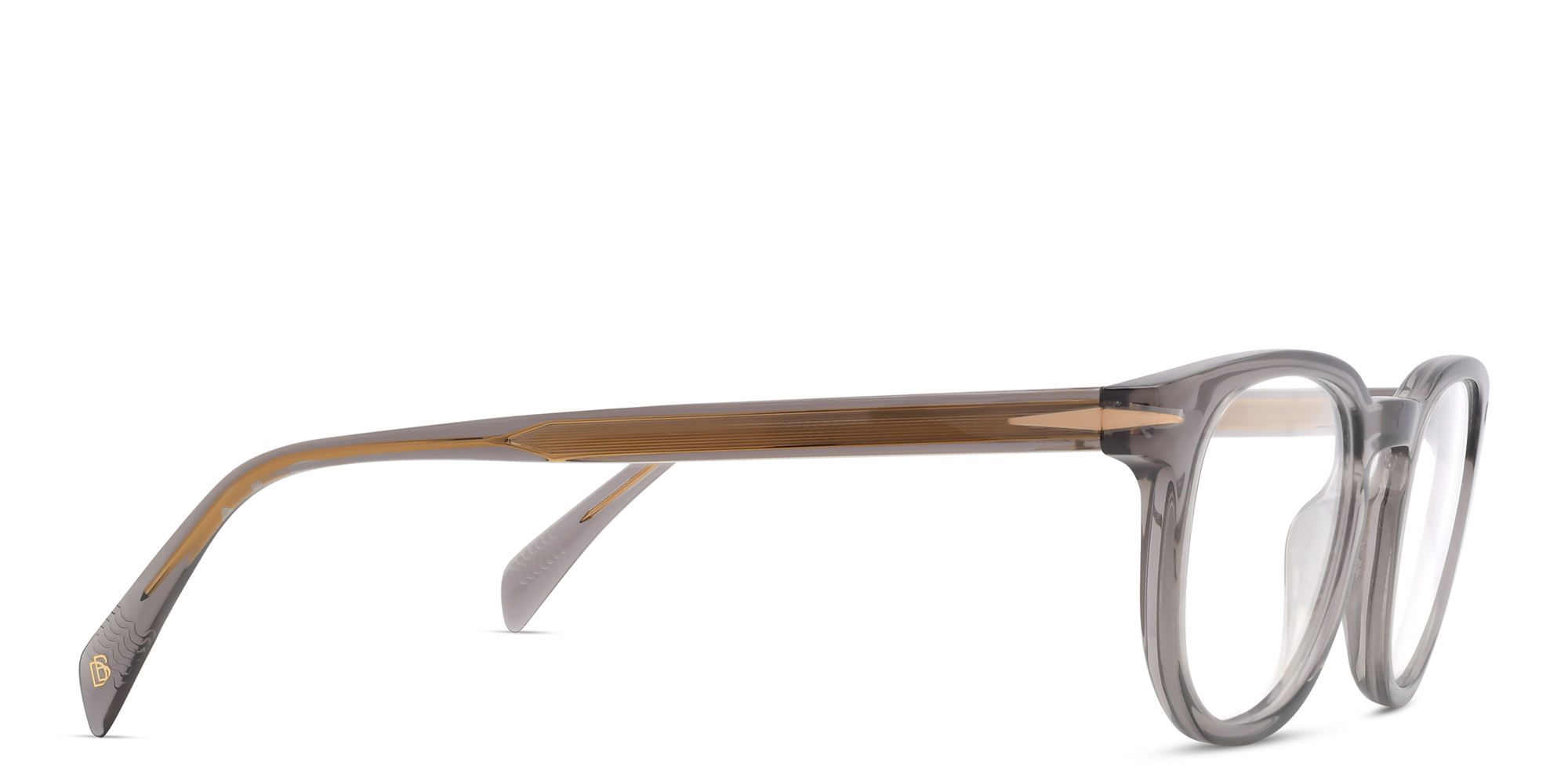 DAVID BECKHAM Rectangle Eyeglasses in Grey – Product Photo 3