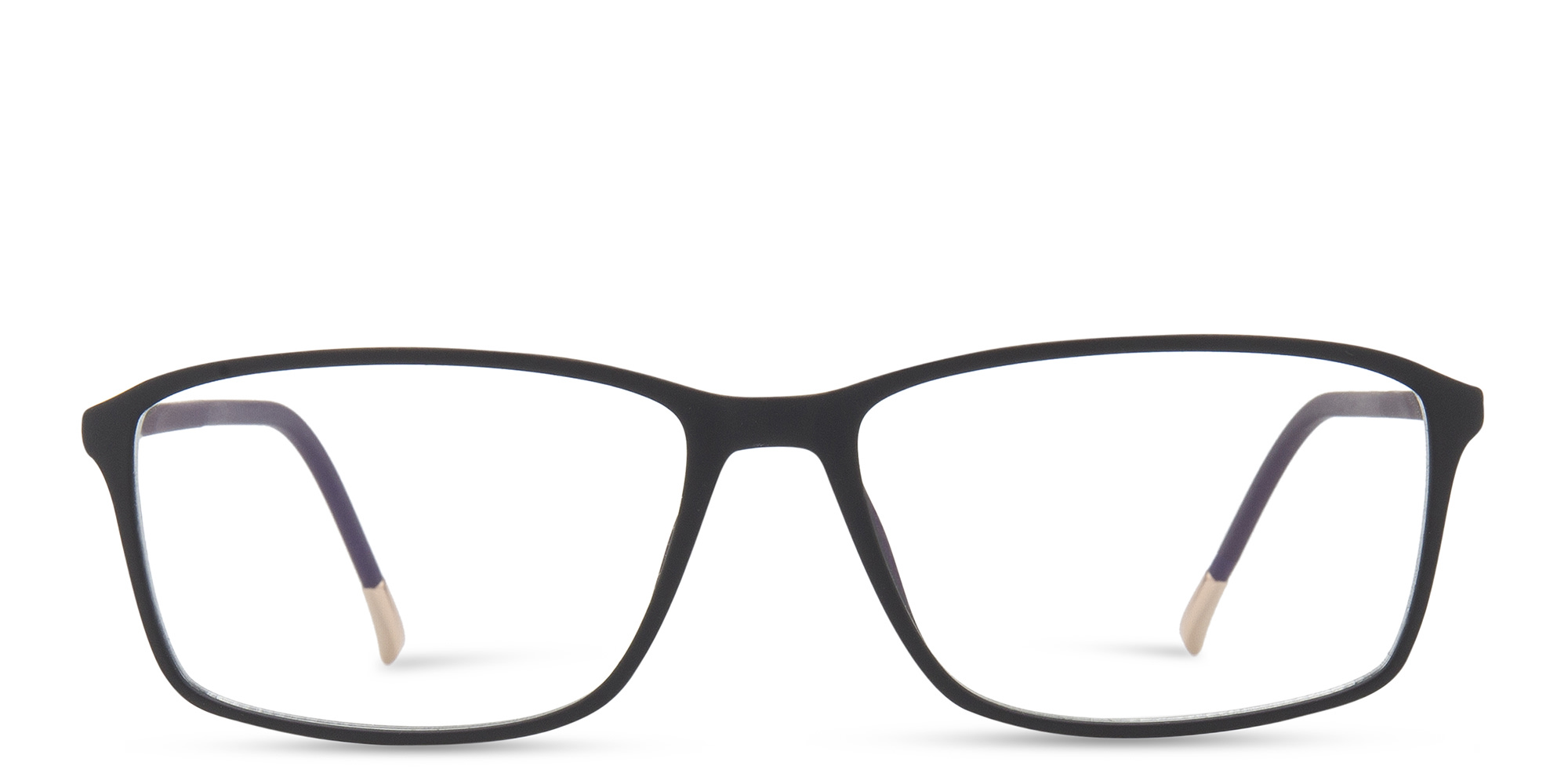 Shop Silhouette Rectangle Eyeglasses in Black online.