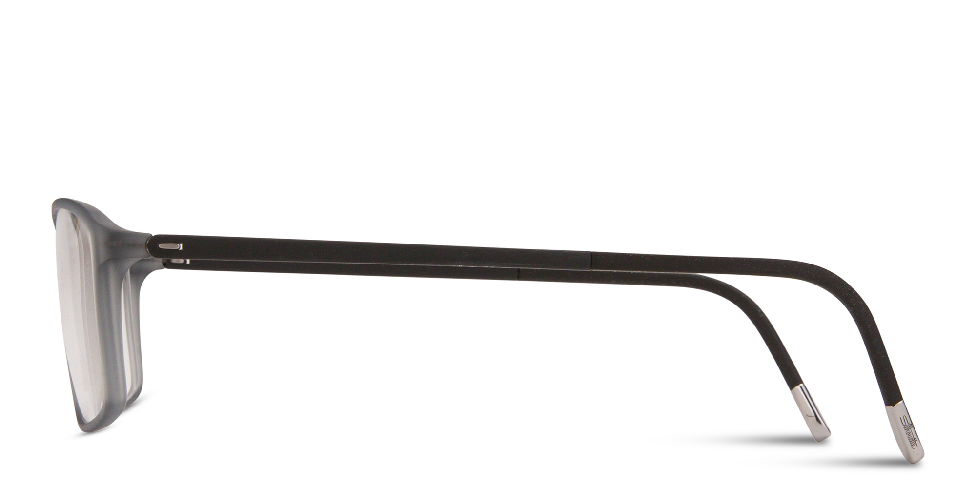 Silhouette SPX Illusion Rectangle Eyeglasses in Grey – Product Photo 4