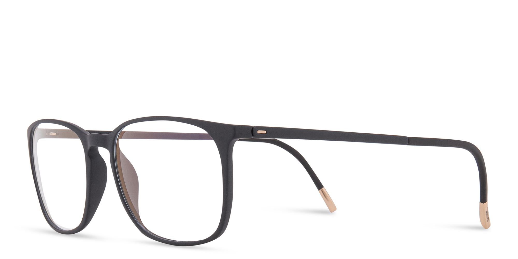 Silhouette Square Eyeglasses in Black – Product Photo 2