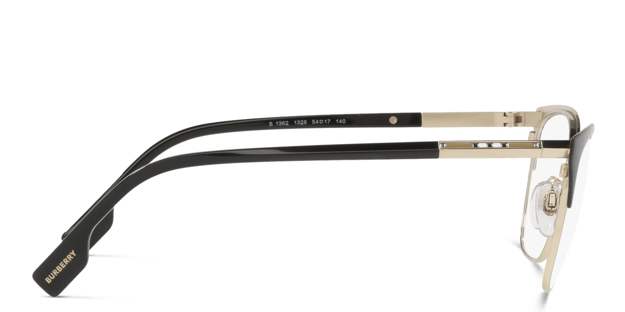 BURBERRY Cat Eye Eyeglasses in Gold – Product Photo 3