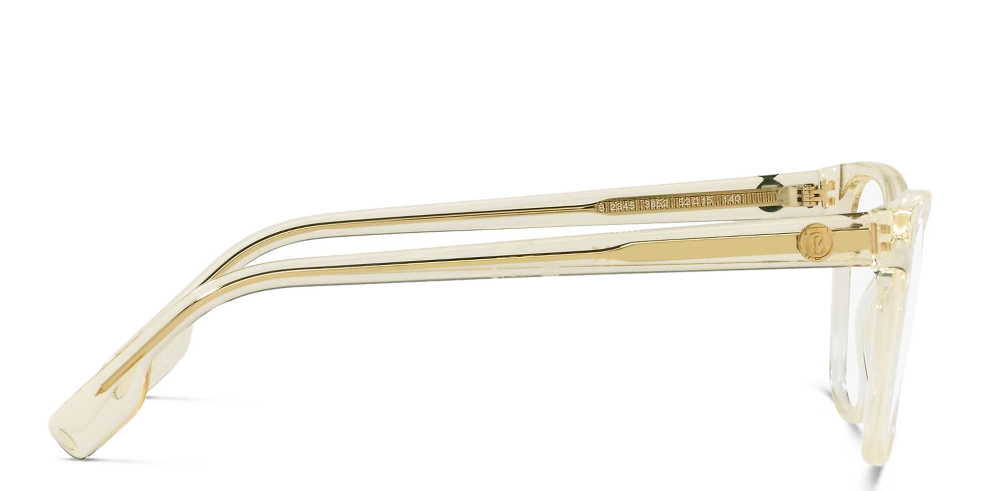 Shop BURBERRY Square Eyeglasses in Yellow online.