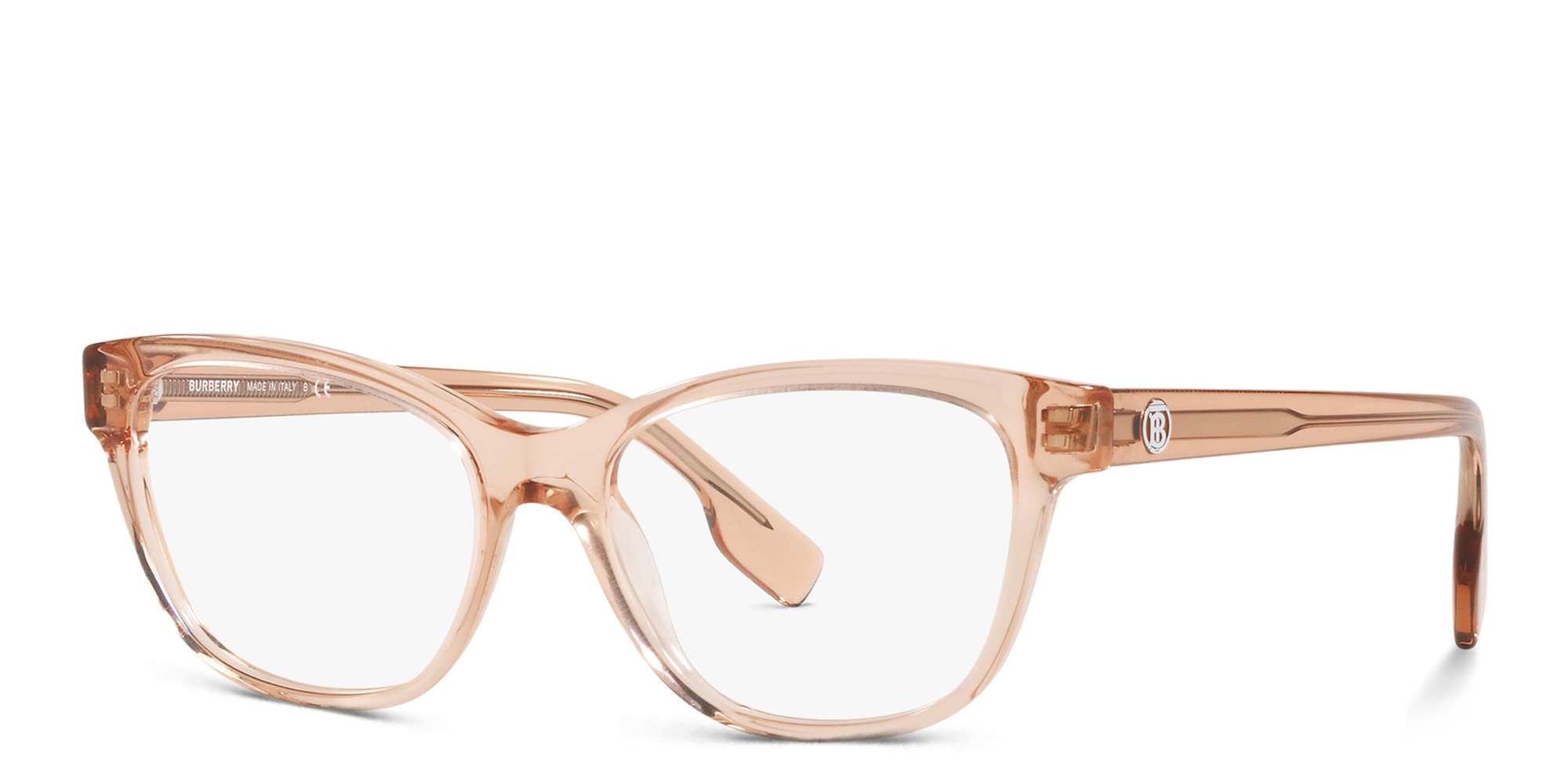 BURBERRY Cat-Eye Eyeglasses in Peach – Product Photo 2