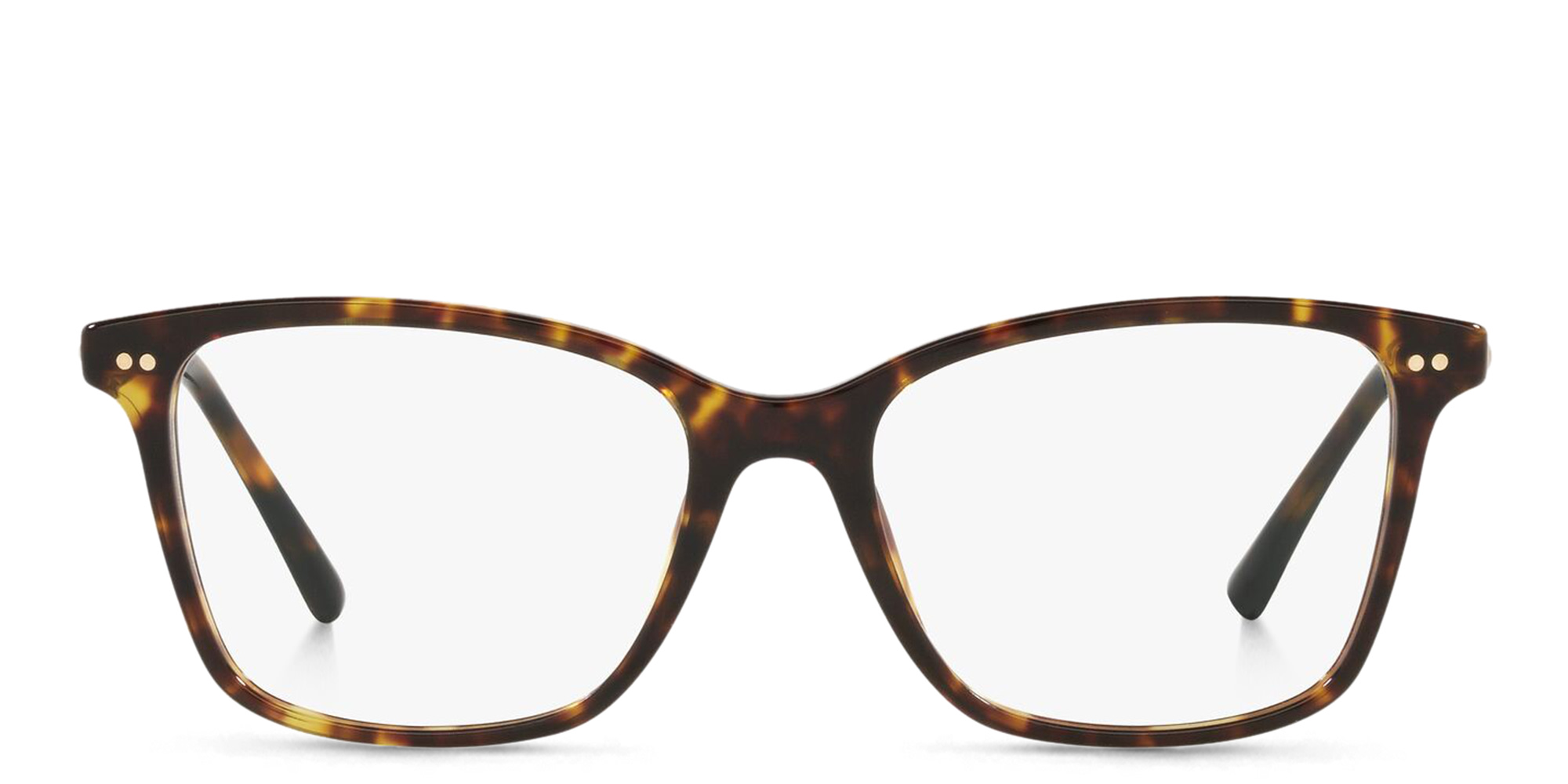 BVLGARI Square Eyeglasses in Havana – Product Photo 1
