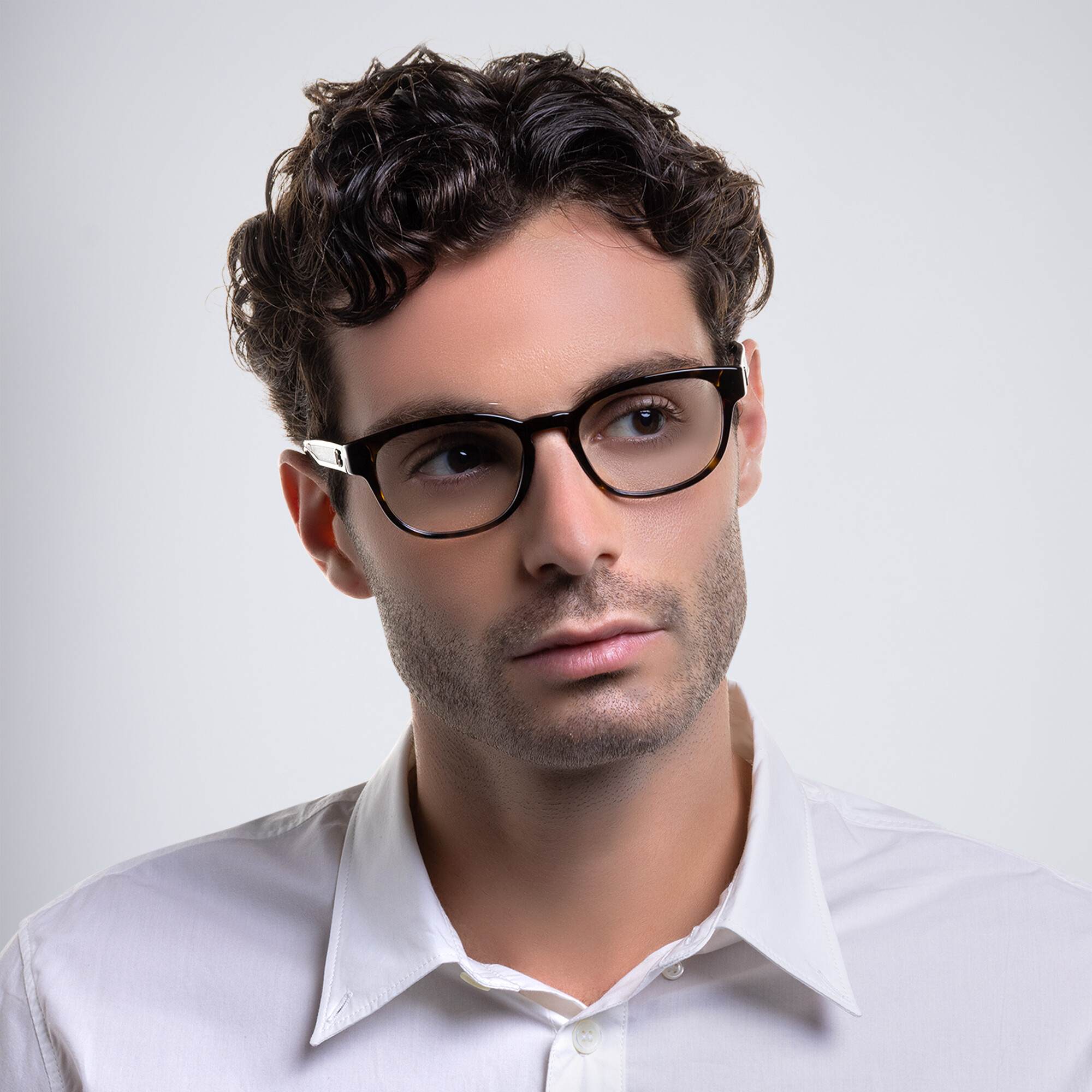 Dolce & Gabbana Square Eyeglasses in Havana – Product Photo 6