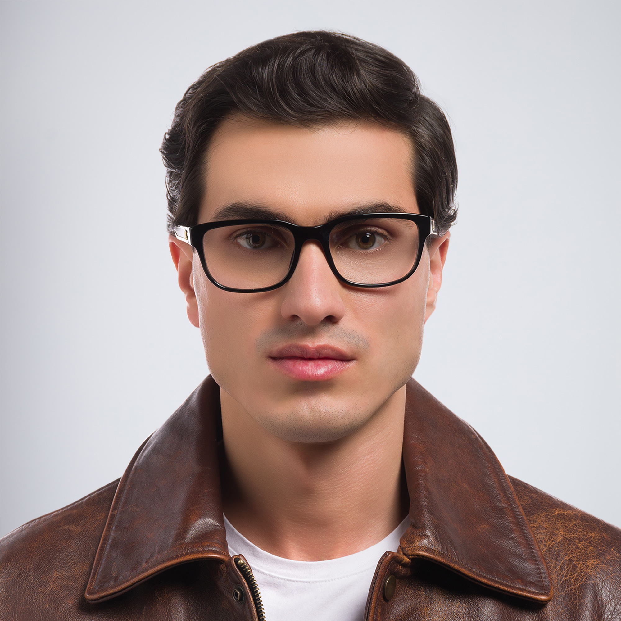 Dolce & Gabbana Wide Rectangle Eyeglasses in Black – Product Photo 5
