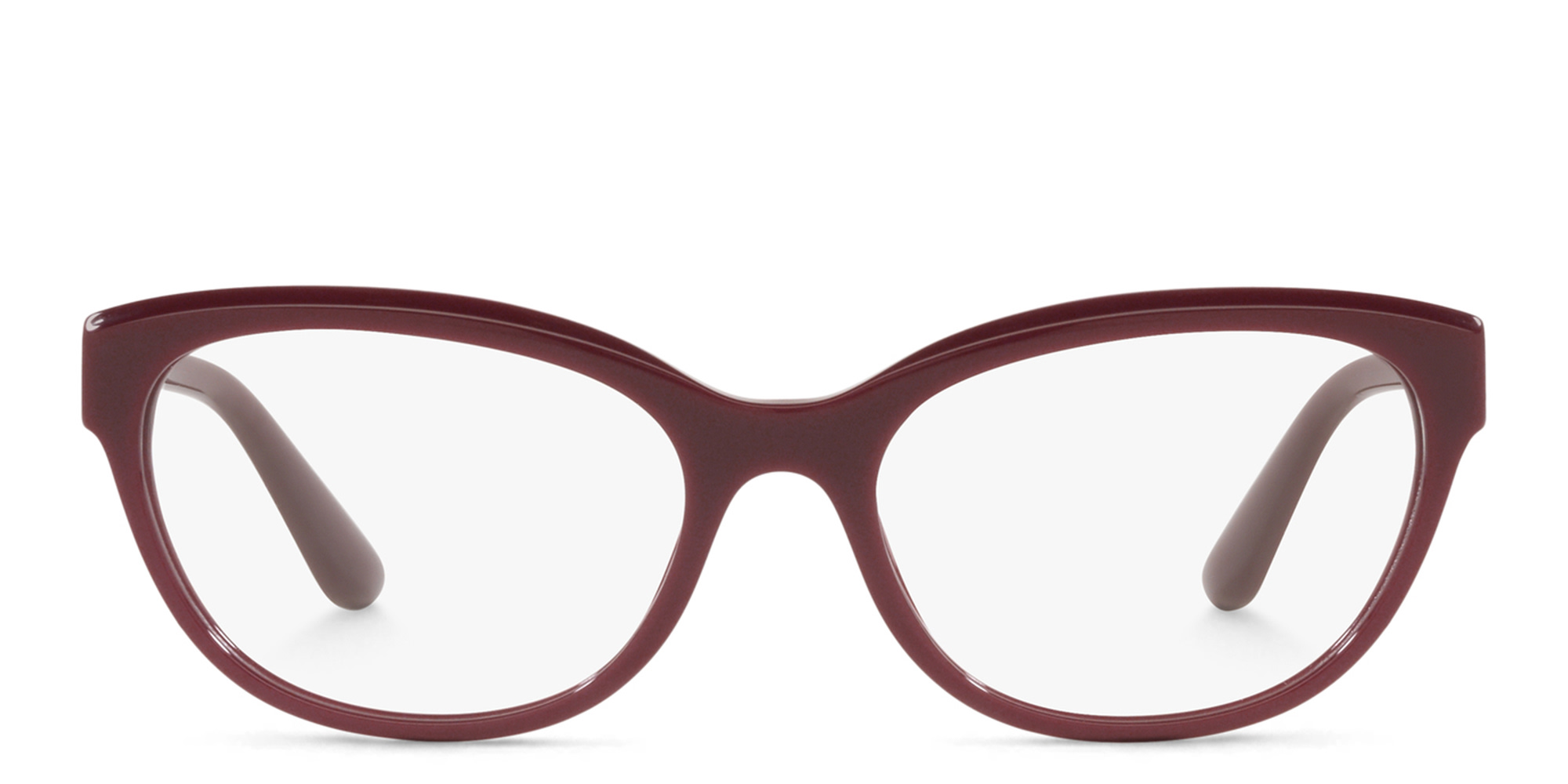 Dolce & Gabbana Wide Cat-Eye Eyeglasses in Bordeaux – Product Photo 1