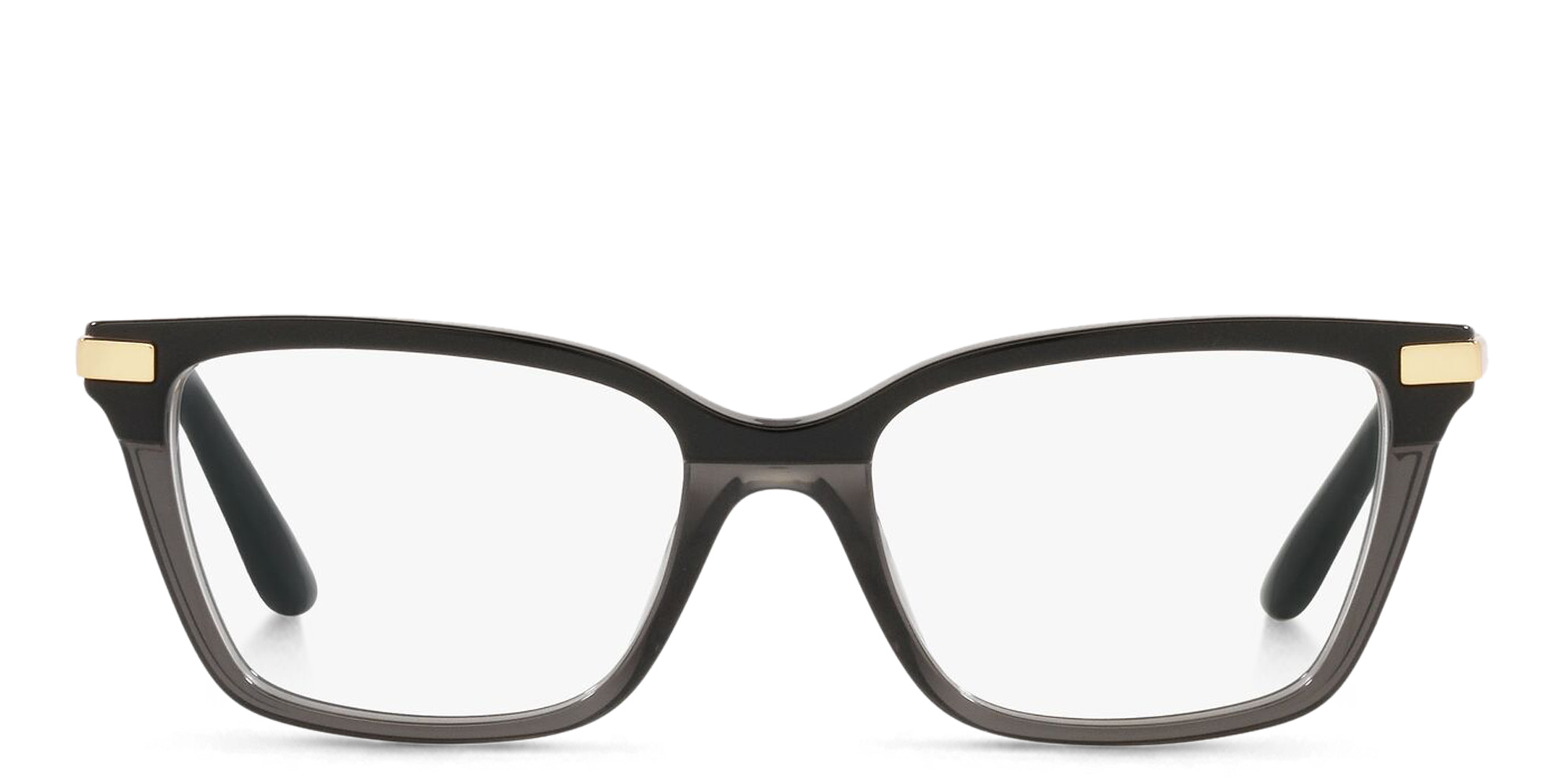 Dolce & Gabbana Cat Eye Eyeglasses in Black/Transparent Black – Product Photo 1