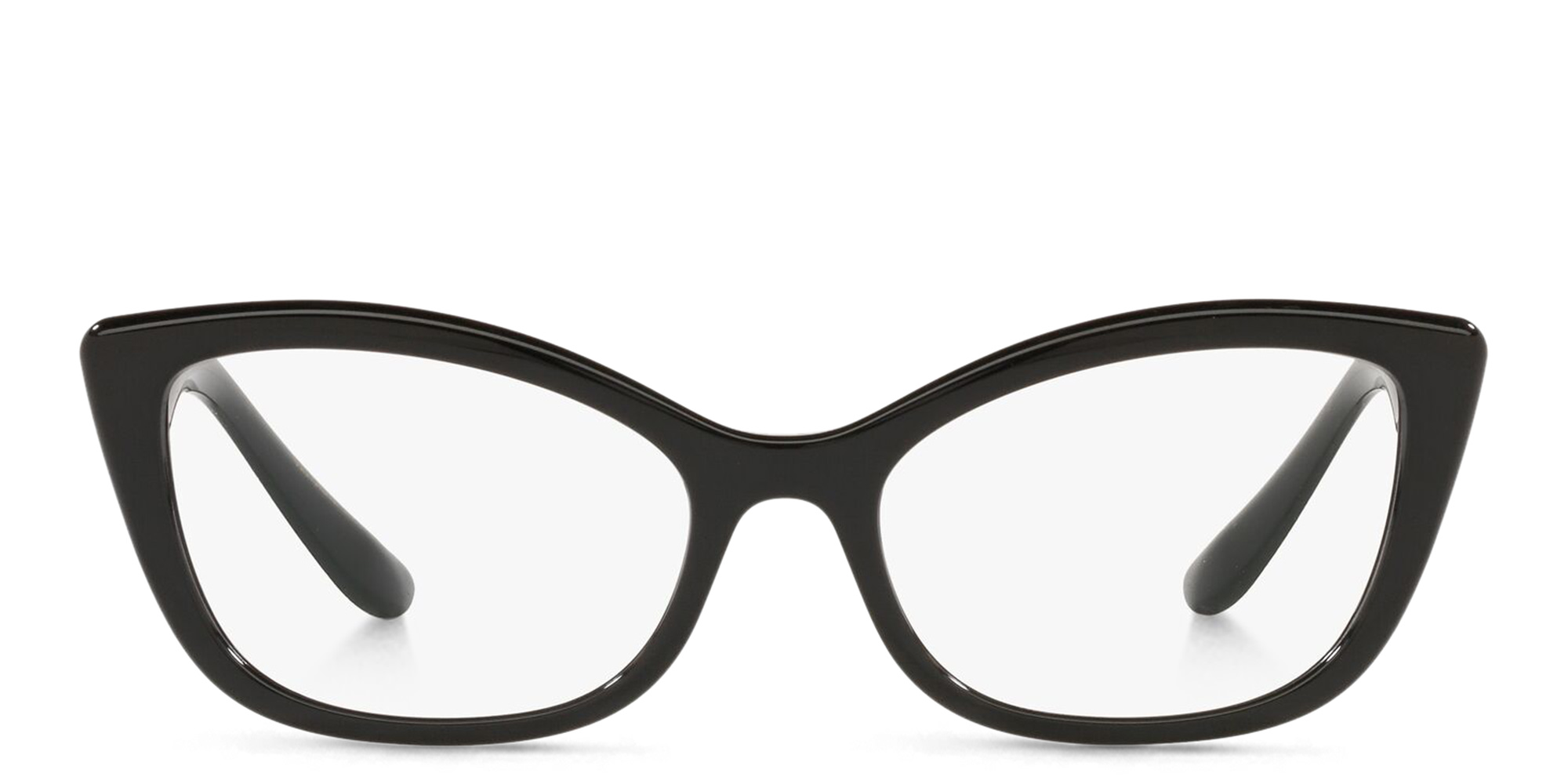 نظارة طبية بإطار كات آي واسع من دولتشي آند غابانا بلون أسود - صورة المنتج 1