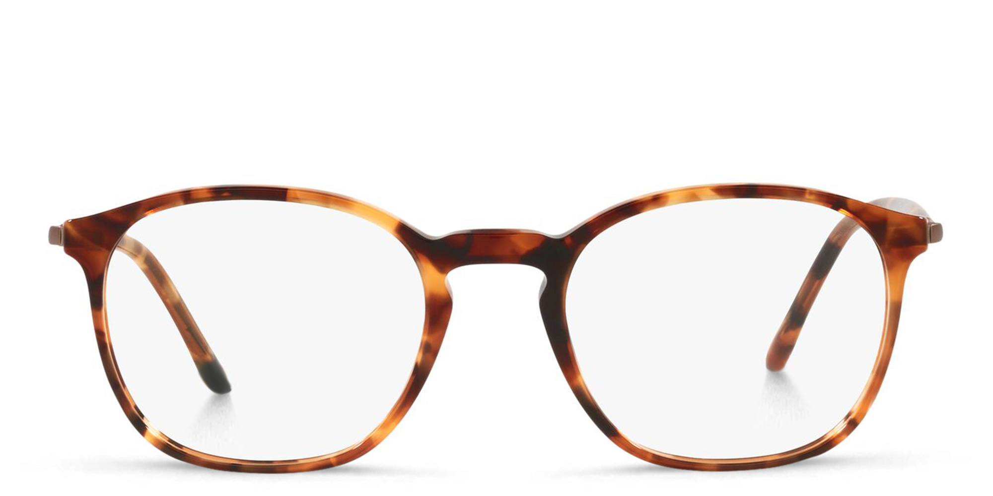 GIORGIO ARMANI Square Eyeglasses in Honey Havana – Product Photo 1