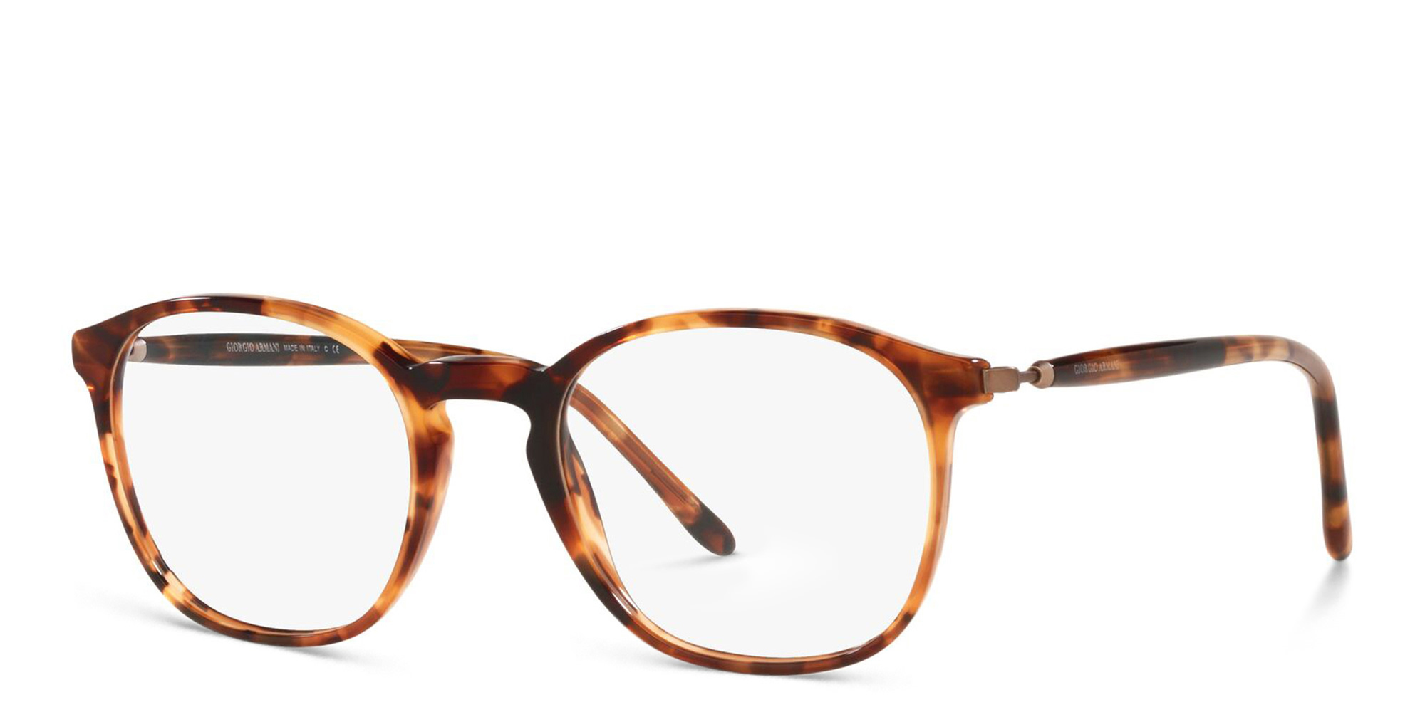 GIORGIO ARMANI Square Eyeglasses in Honey Havana – Product Photo 2