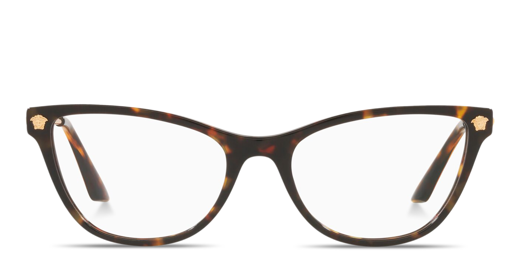 VERSACE Medusa Cat-Eye Eyeglasses in Havana – Product Photo 1