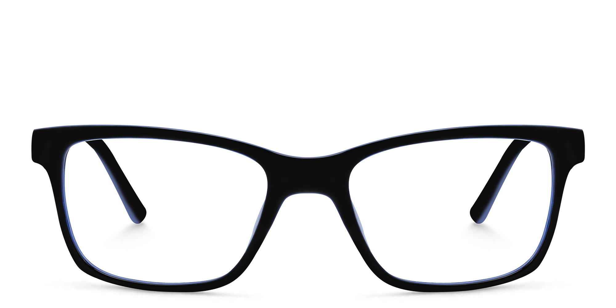 EYE'M Kids Rectangle Eyeglasses in Black – Product Photo 1