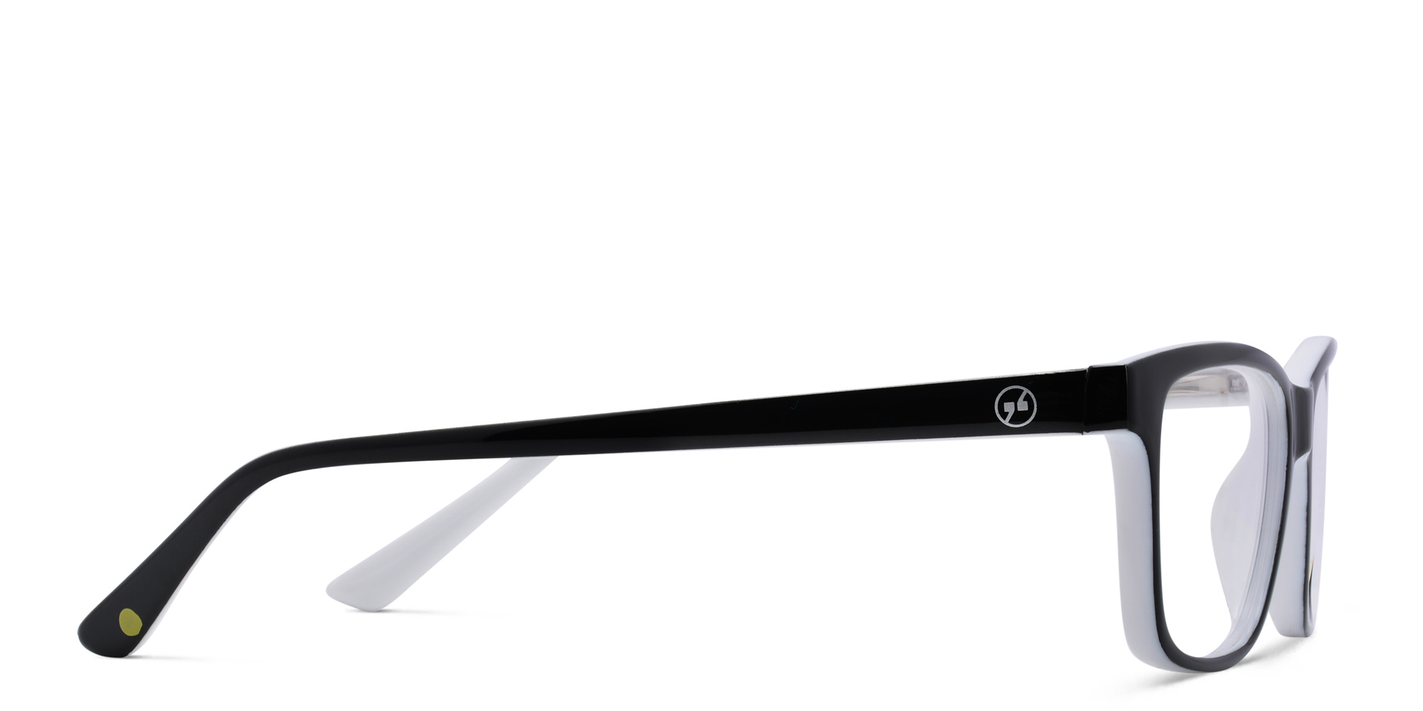 تسوق نظارة طبية بإطار مستطيل للأطفال EYE'M بلون طبقة مزدوجة باللونين الأسود والأبيض أونلاين.