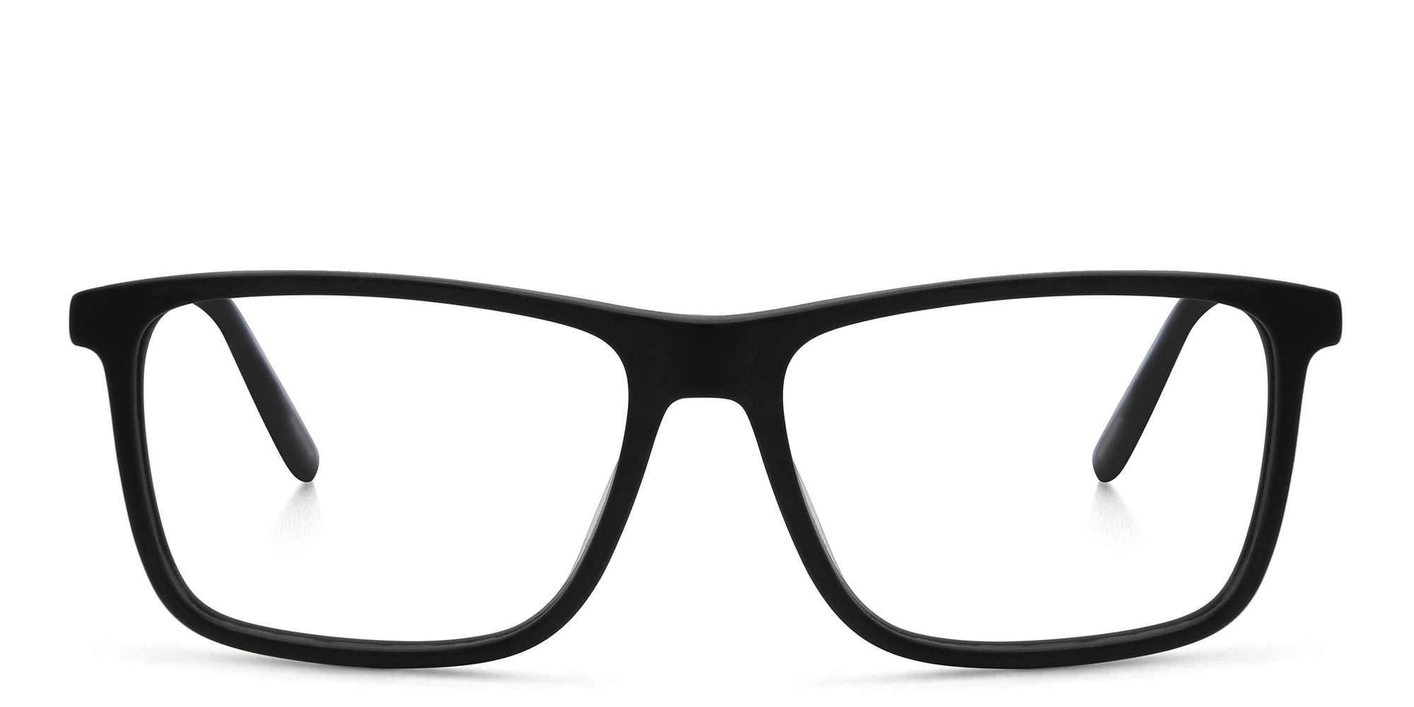 EYE'M Kids Rectangle Eyeglasses in Black – Product Photo 1