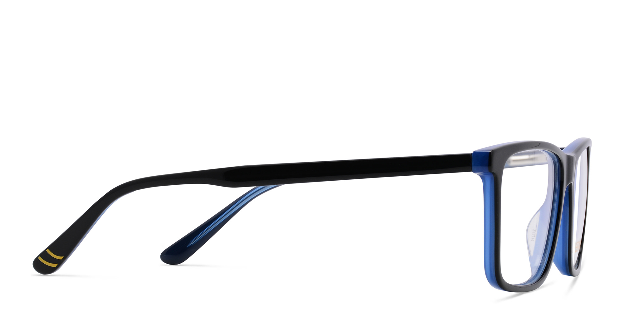 EYE'M Kids Rectangle Eyeglasses in Black – Product Photo 3