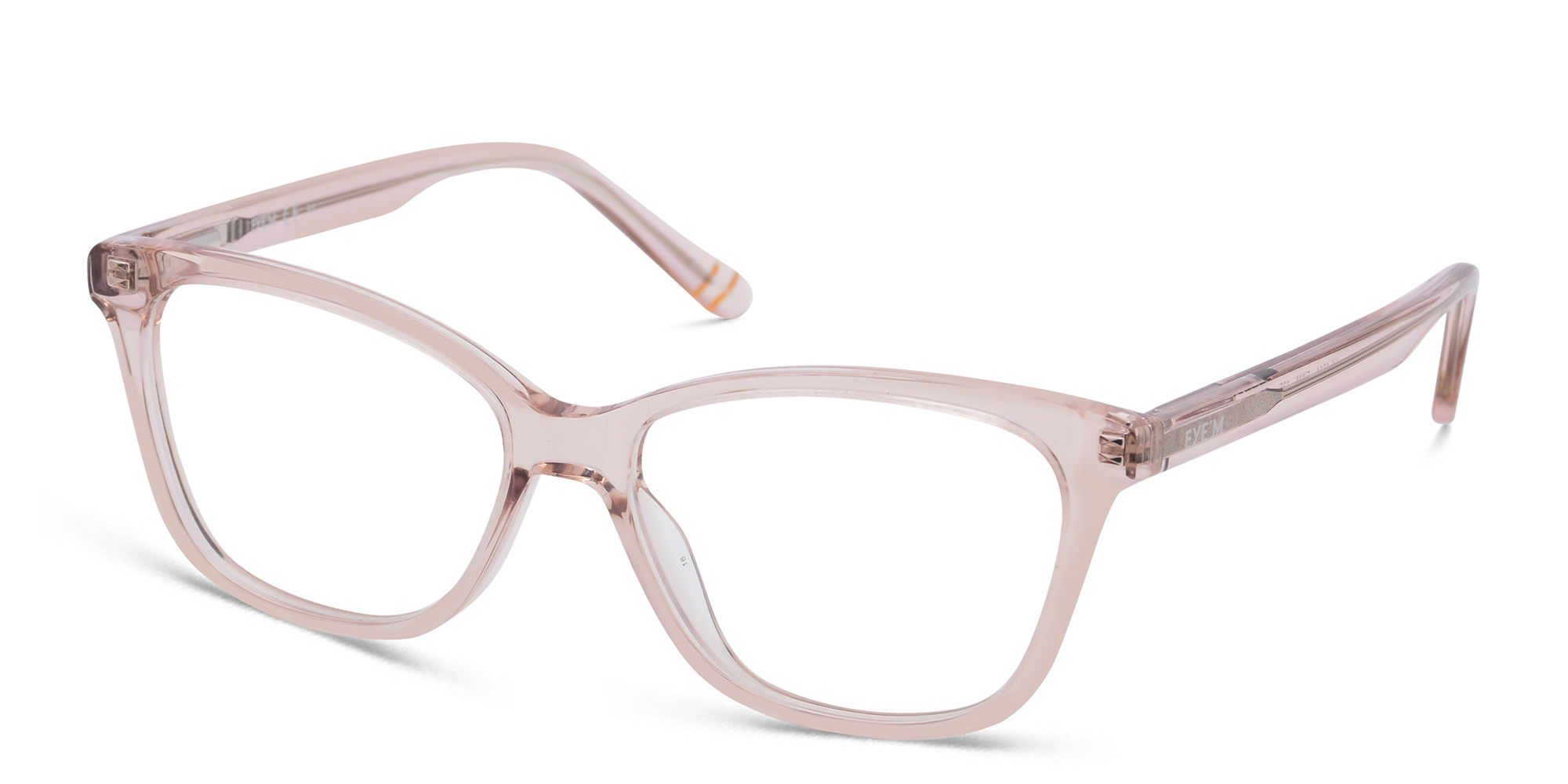 Shop EYE'M Kids Cat Eye Eyeglasses in Nude online.