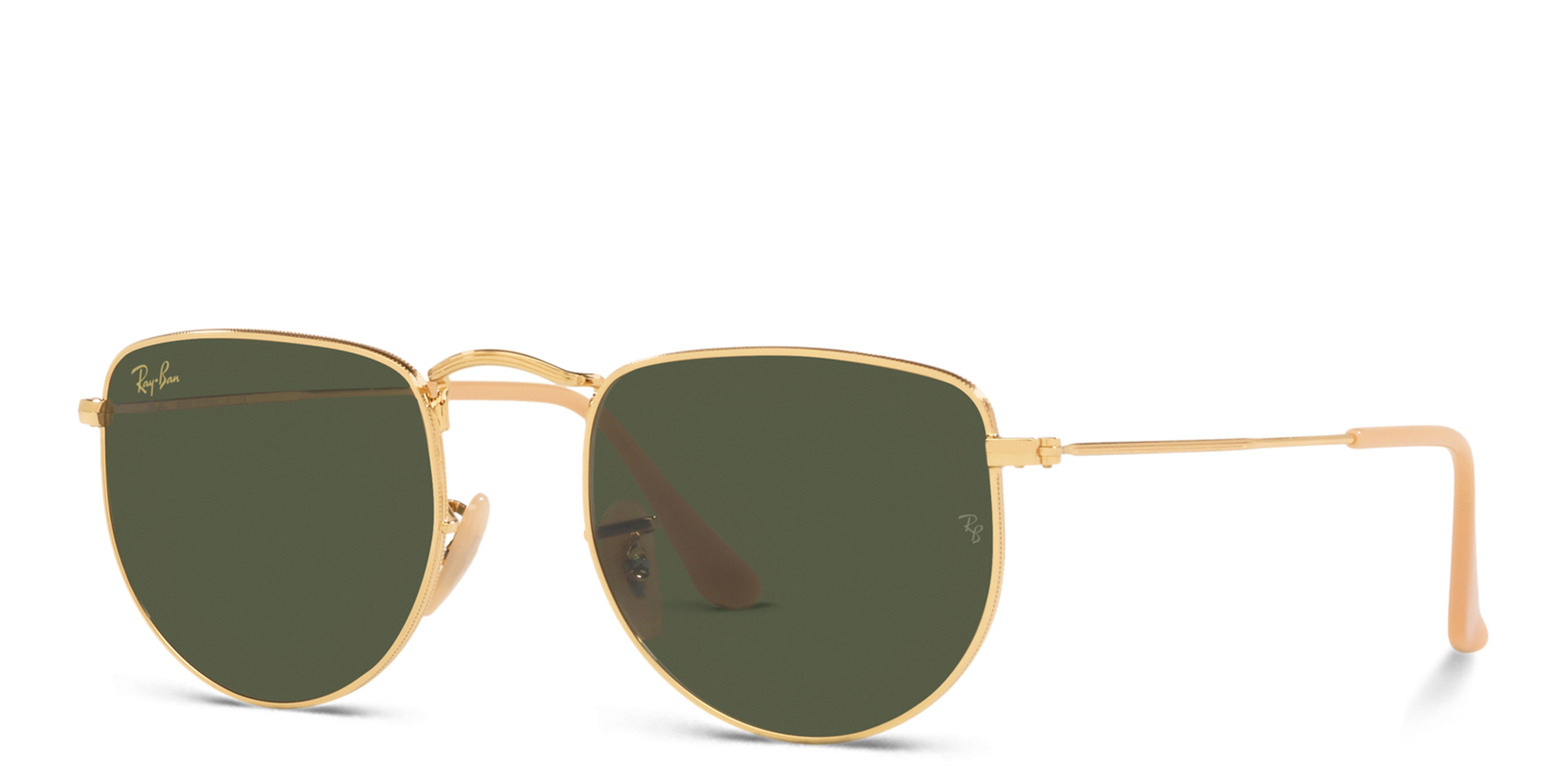 تسوق نظارات شمسية إيلون بإطار غير منتظم للجنسين راي بان بلون ذهبي أونلاين.