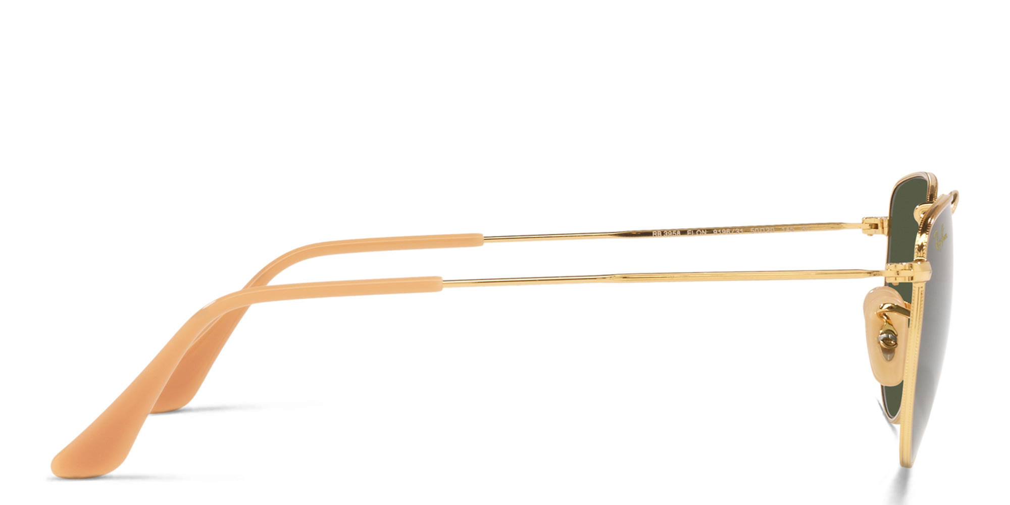 Shop Ray-Ban Elon Unisex Irregular Sunglasses in Gold online.