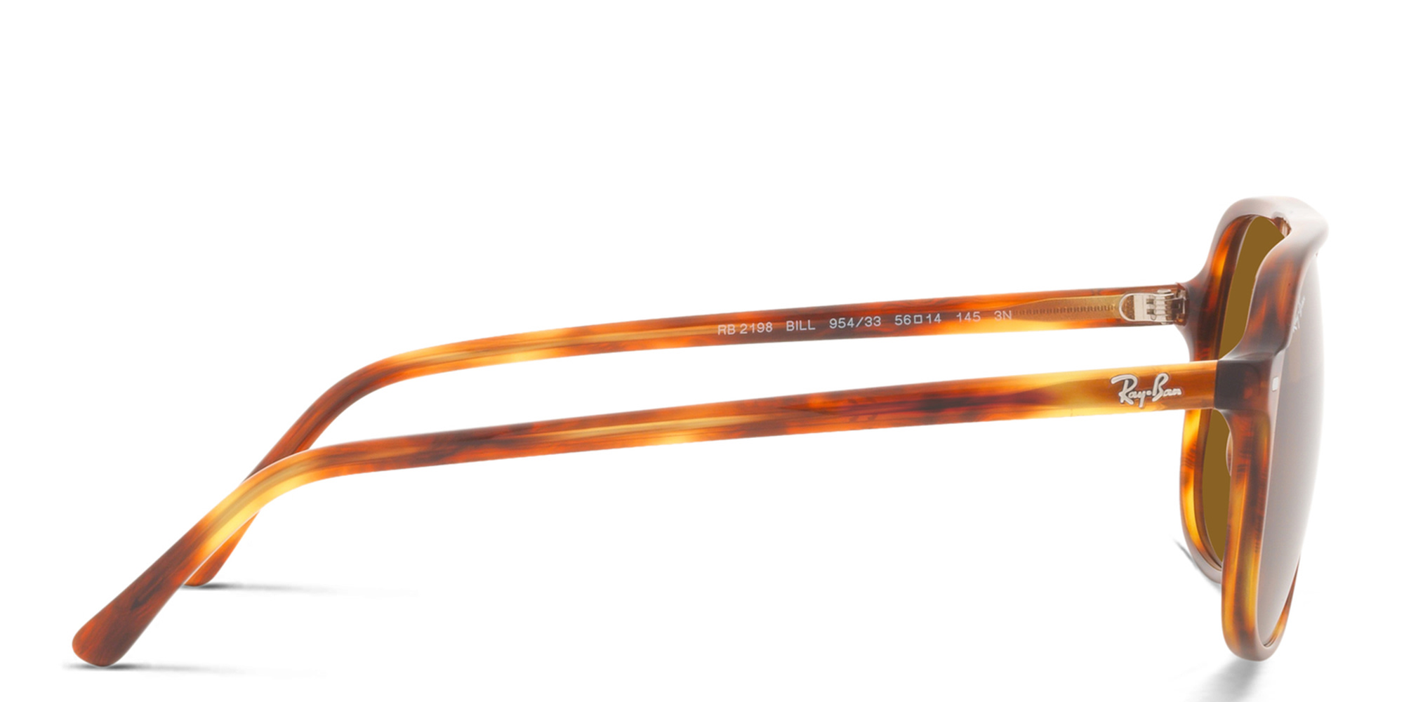 نظارات شمسية مربّعة من راي بان بلون بني - صورة المنتج 3