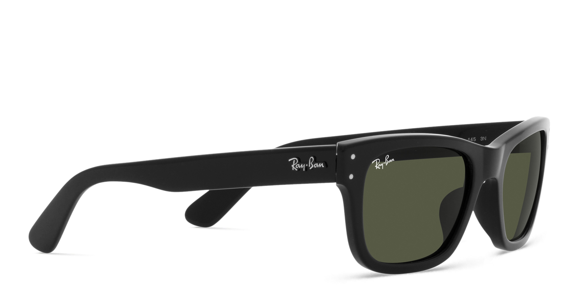 Shop Ray-Ban Mr Burbank Rectangle Sunglasses in Black online.