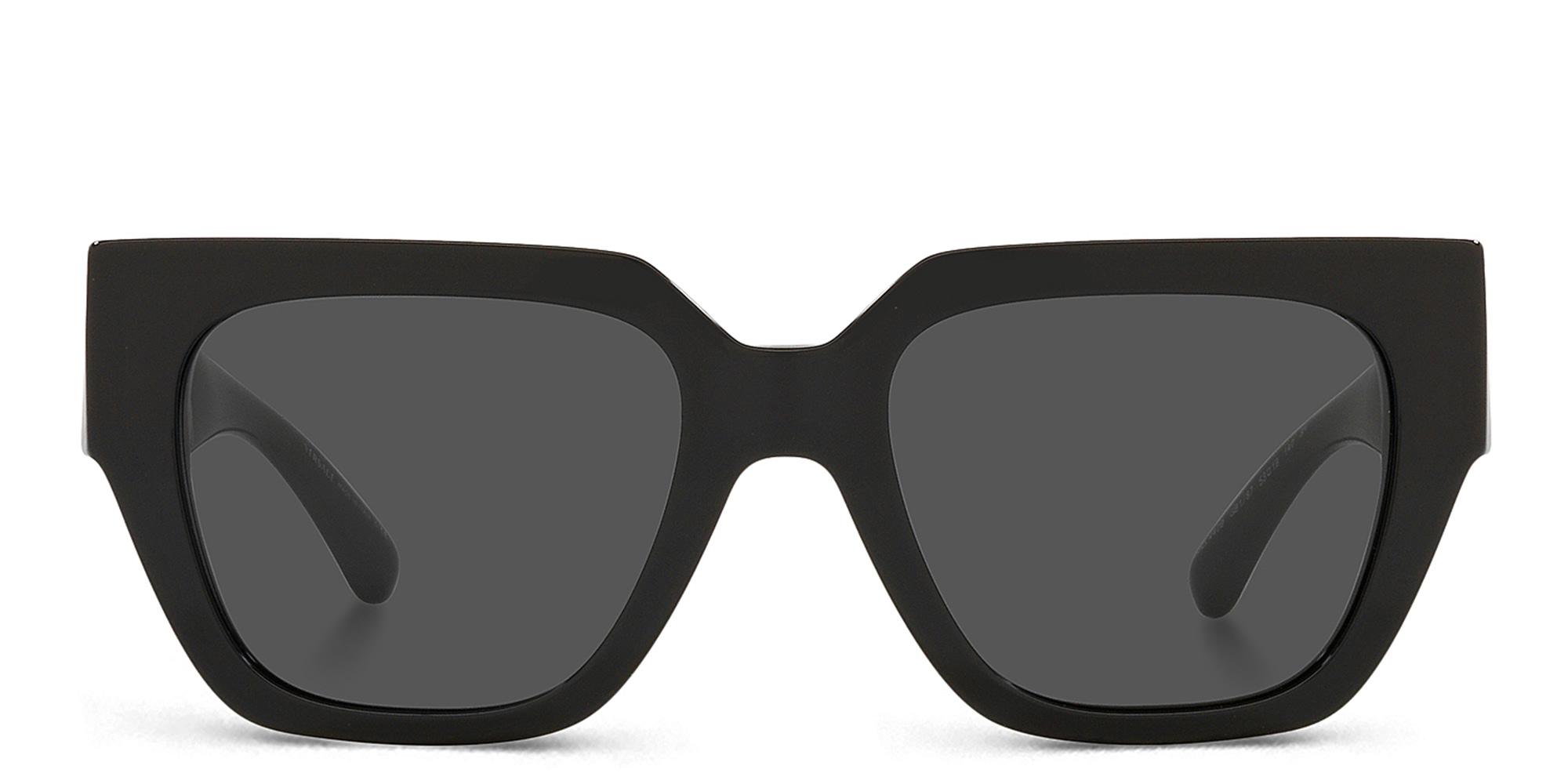 VERSACE Medusa Chain Square Sunglasses in Black – Product Photo 1