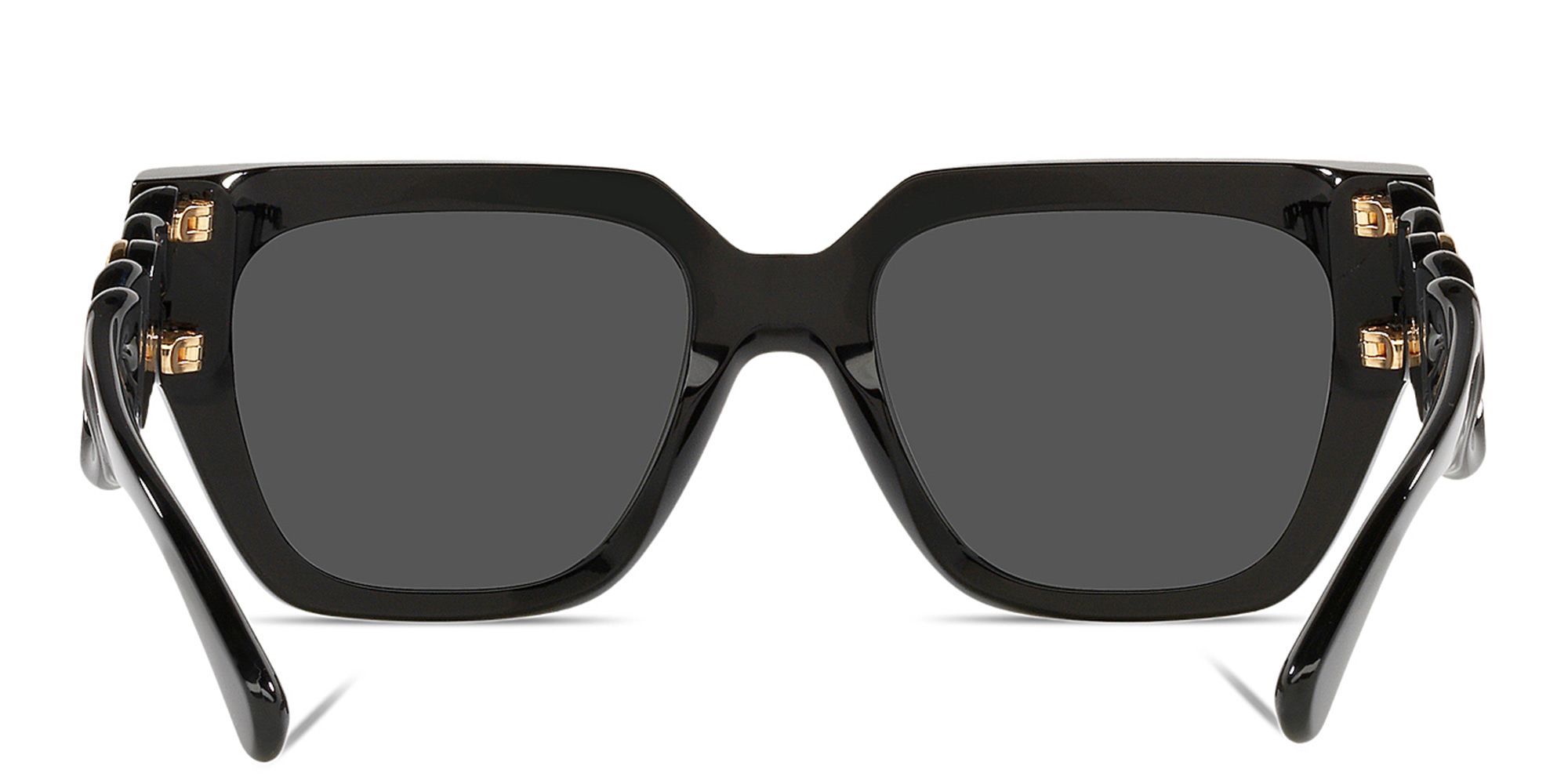VERSACE Medusa Chain Square Sunglasses in Black – Product Photo 4