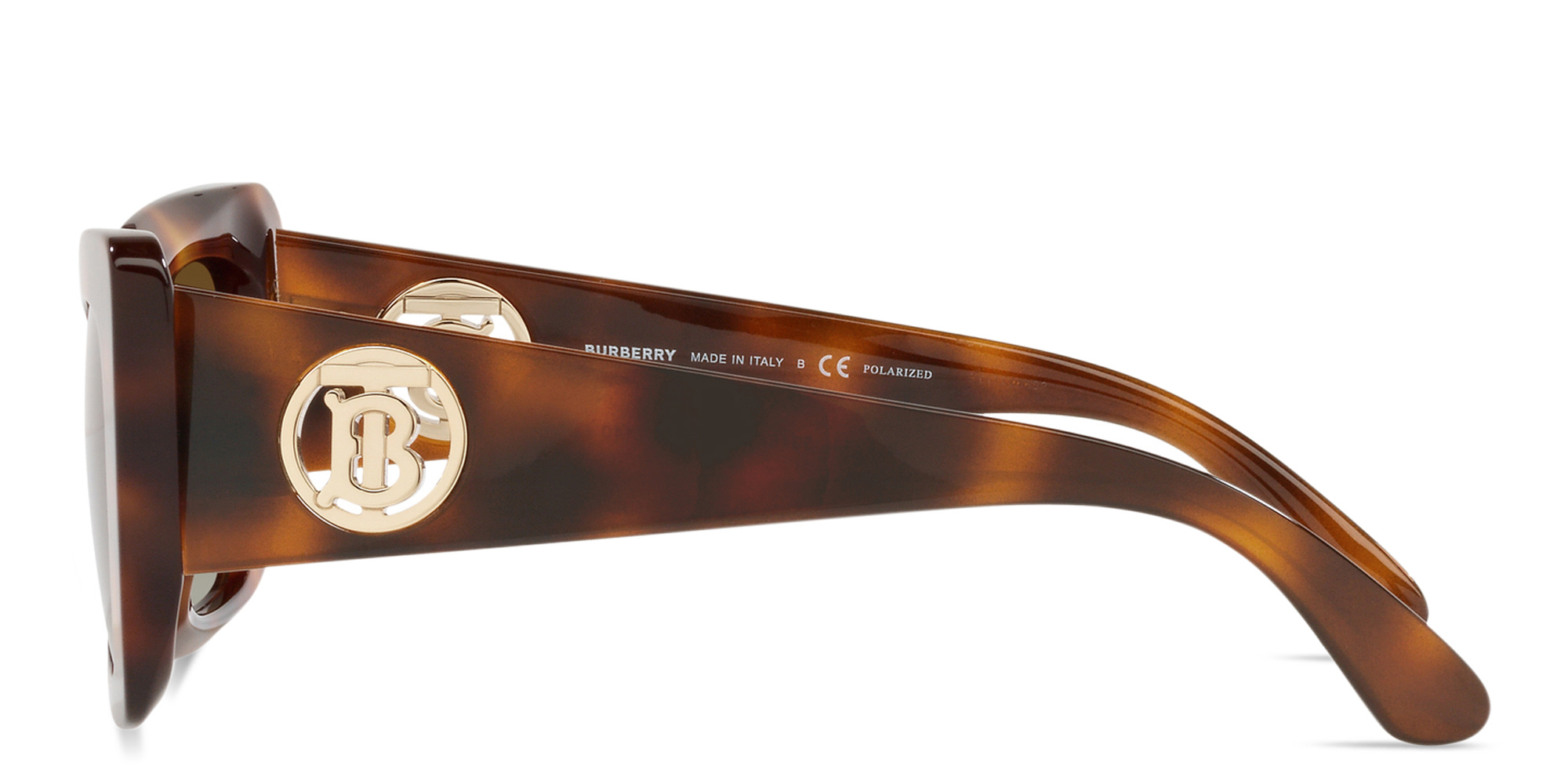 BURBERRY Daisy Square Sunglasses in Havana – Product Photo 3