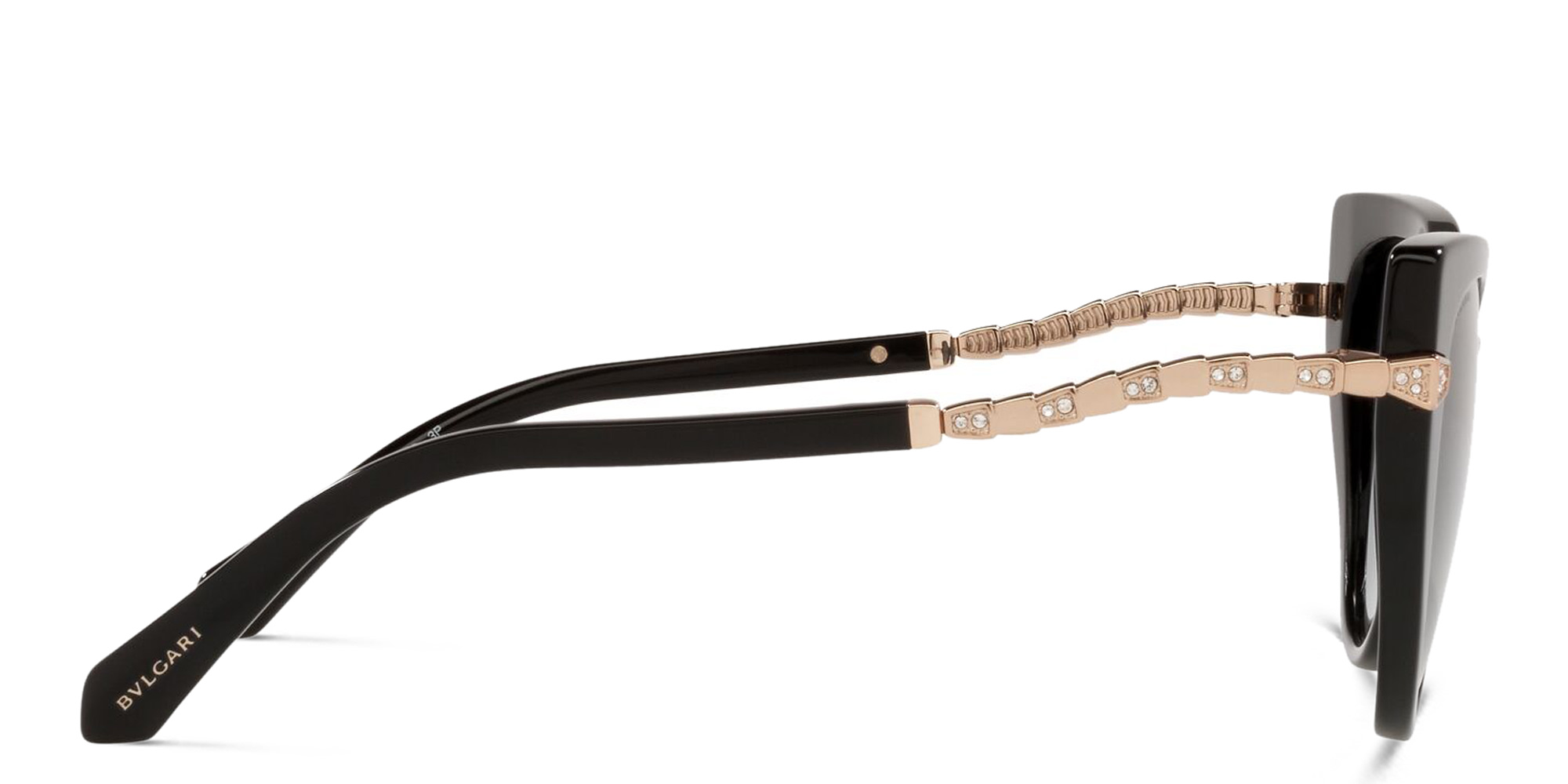 BVLGARI Cat Eye Sunglasses in Black – Product Photo 3