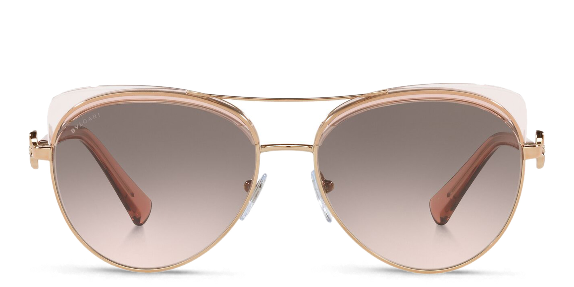 BVLGARI Aviator Sunglasses in Rose Gold – Product Photo 1