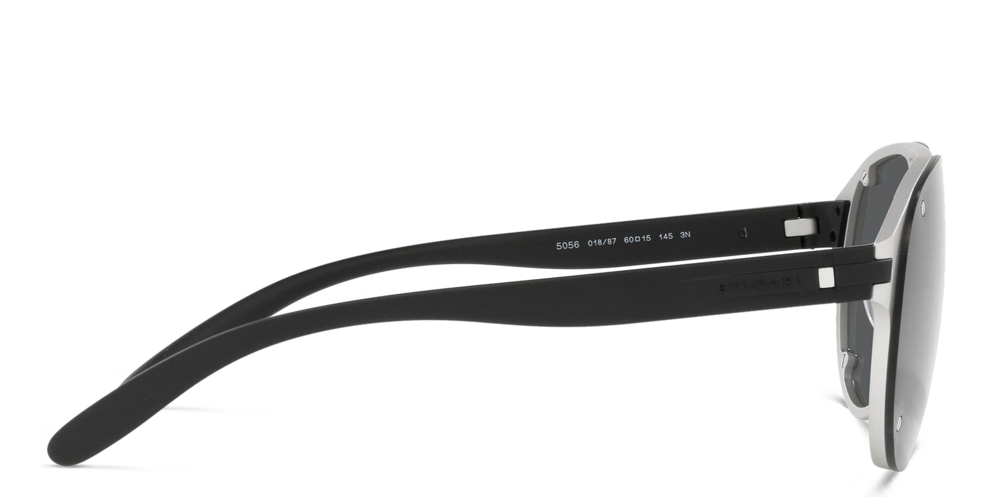 BVLGARI Aviator Sunglasses in Silver – Product Photo 3