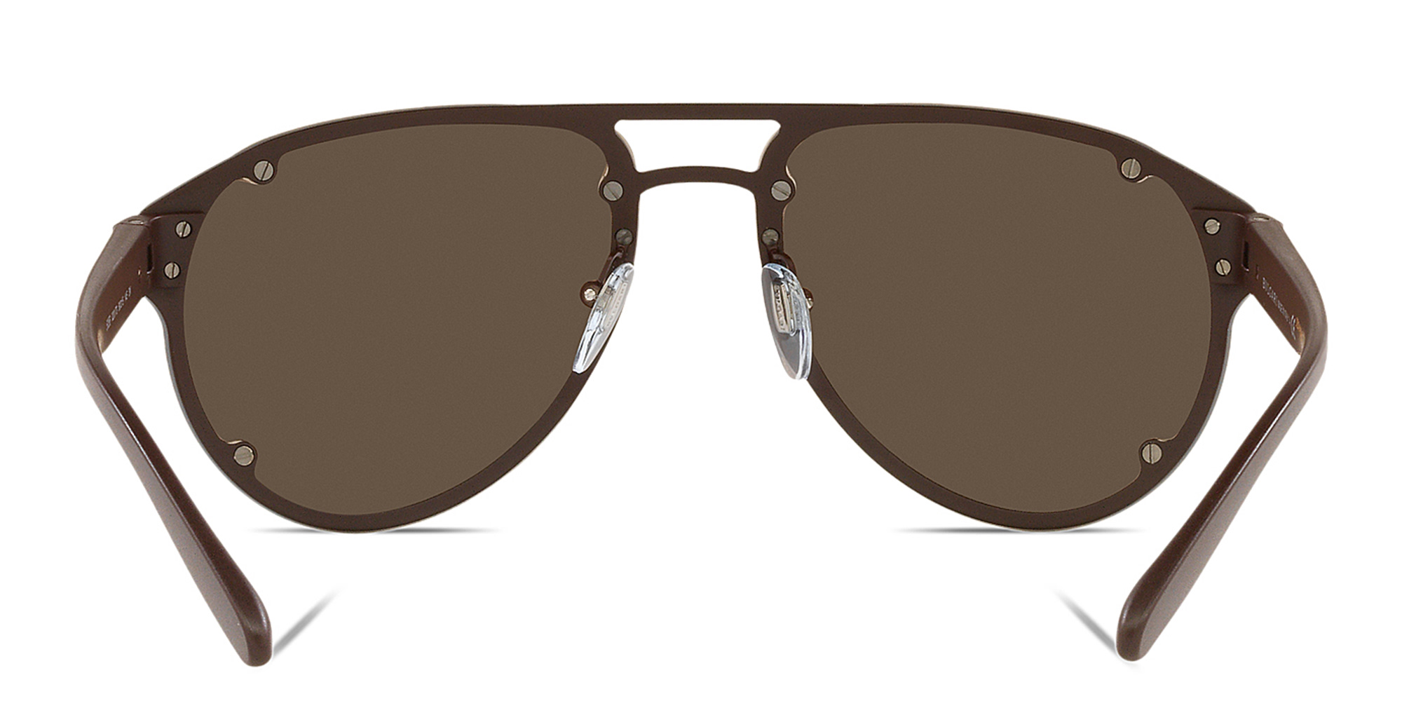 Shop BVLGARI Aviator Sunglasses in Brown online.