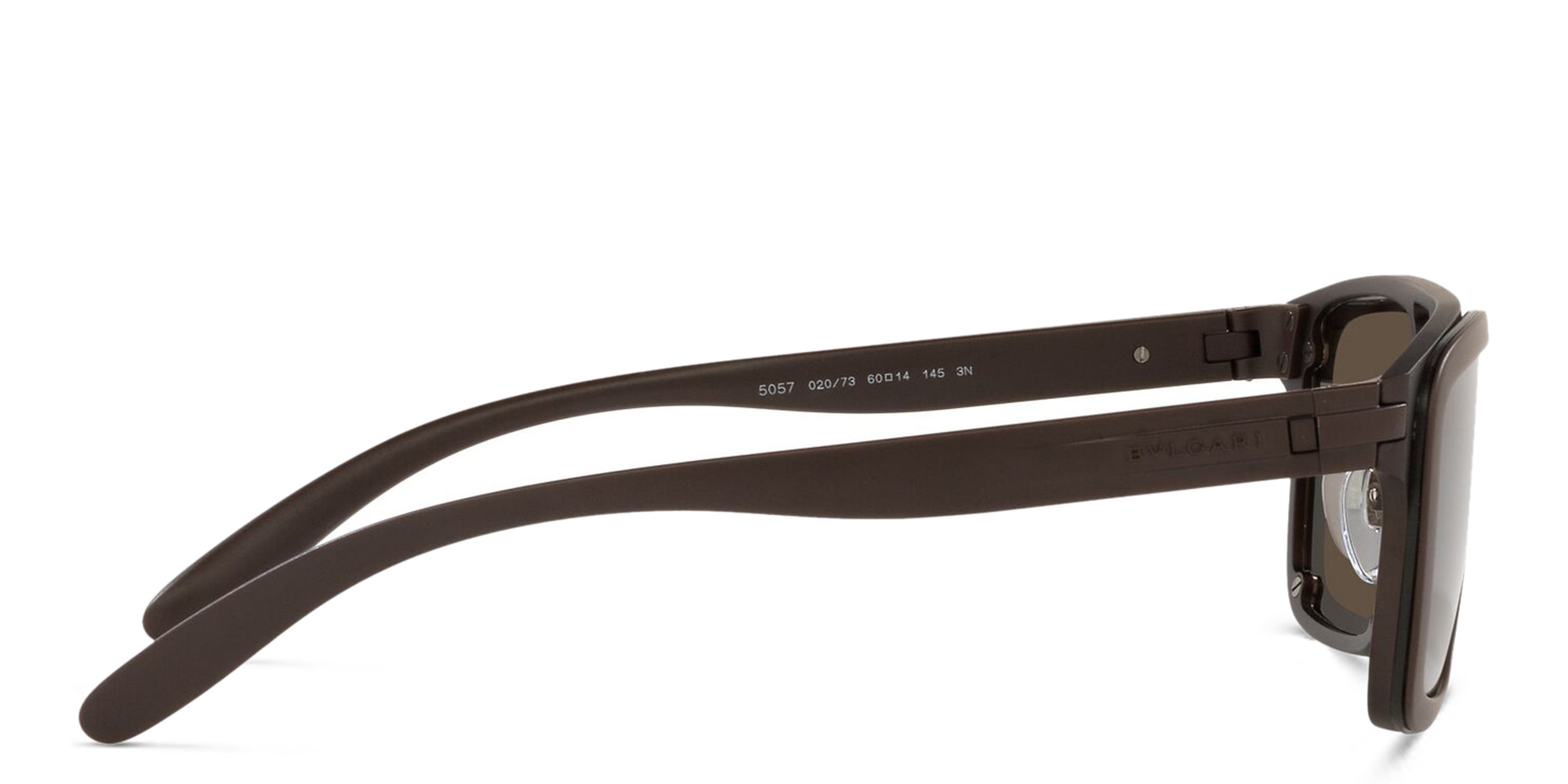 BVLGARI Rectangle Sunglasses in Brown – Product Photo 3