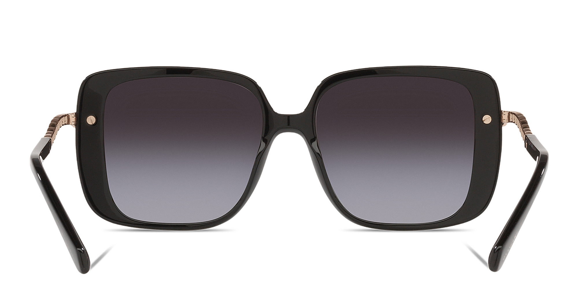 تسوق نظارات طبية مربّعة بولغري بلون أسود أونلاين.