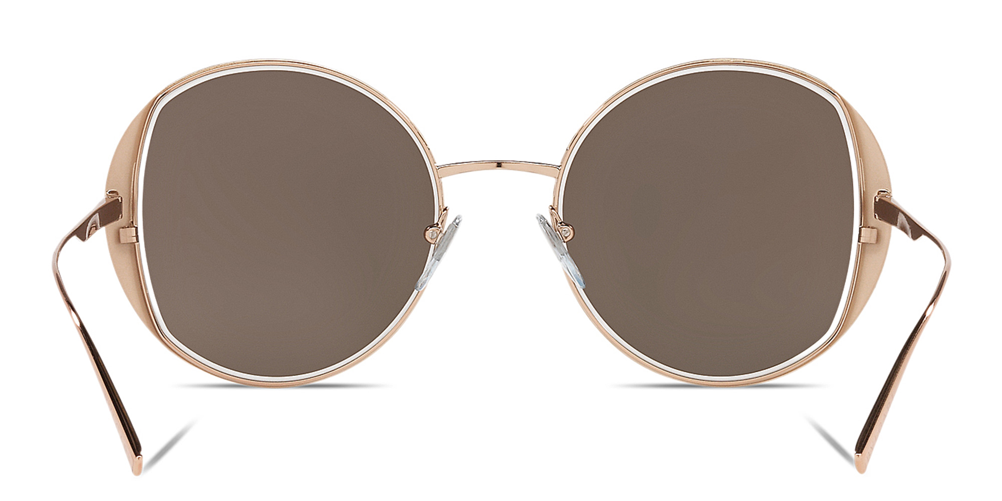 BVLGARI Round Sunglasses in Pink Gold – Product Photo 4