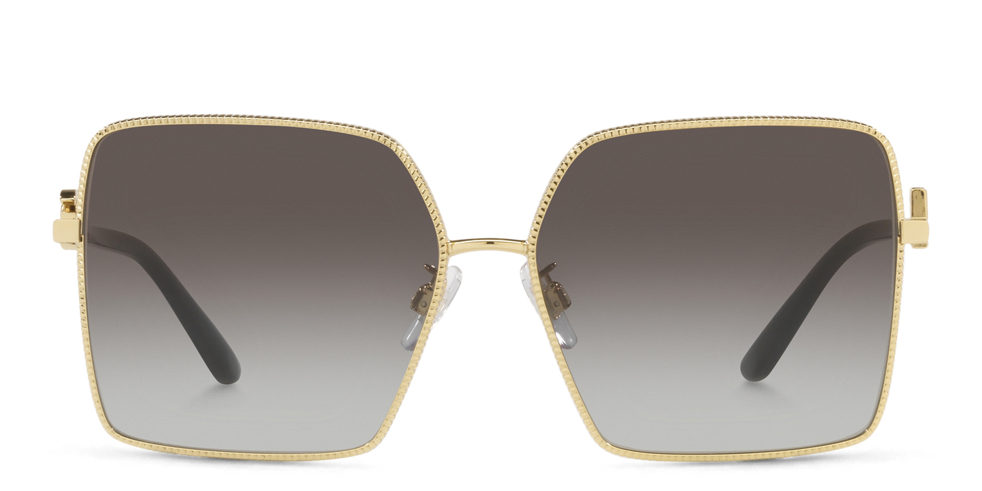 Dolce & Gabbana Oversized Wide Square Sunglasses in Gold – Product Photo 1