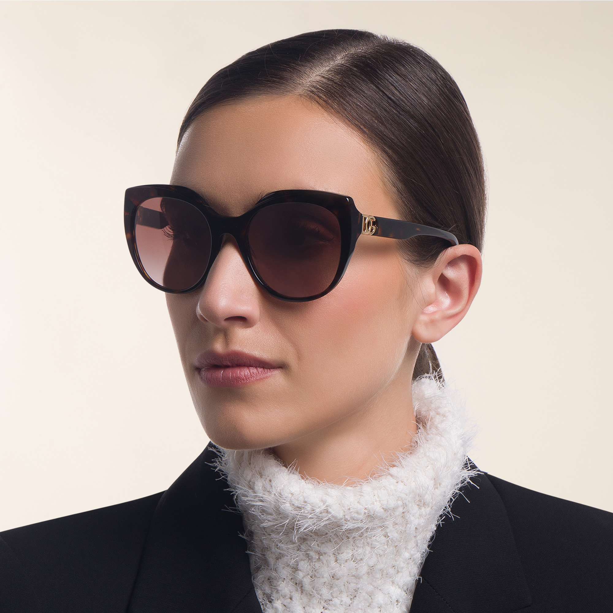 Dolce & Gabbana Cat Eye Sunglasses in Havana – Product Photo 6