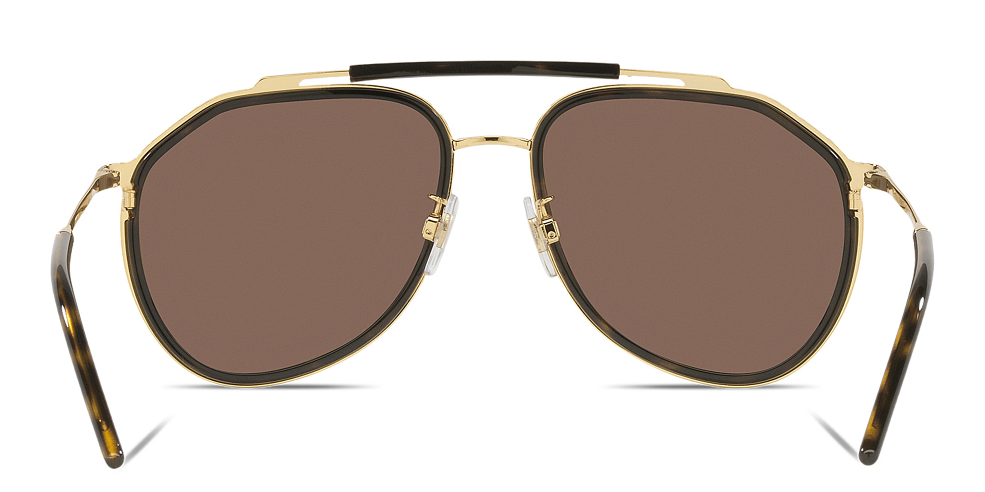 Shop Dolce & Gabbana Aviator Sunglasses in Gold online.