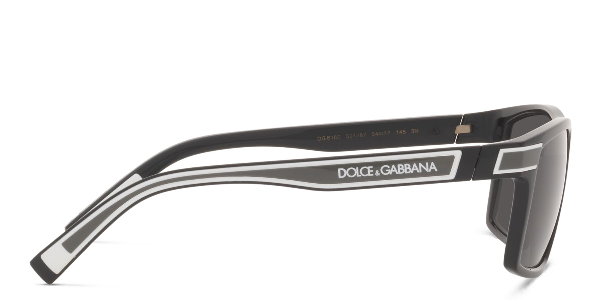 نظارة شمسية بإطار مربع من دولتشي آند غابانا بلون أسود - صورة المنتج 3