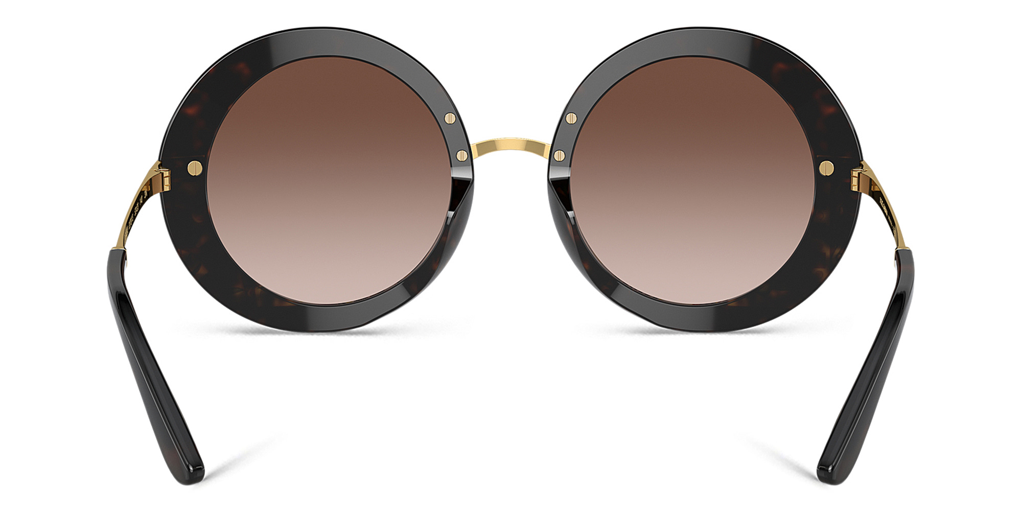 Dolce & Gabbana Oversized Round Sunglasses in Top Havana/Handcart – Product Photo 4